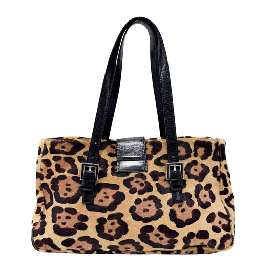 FENDI Pony Hair Leopard Print Shoulder Bag, in , Sold by HIVE PRELOVED - Shoulder Bags, ,