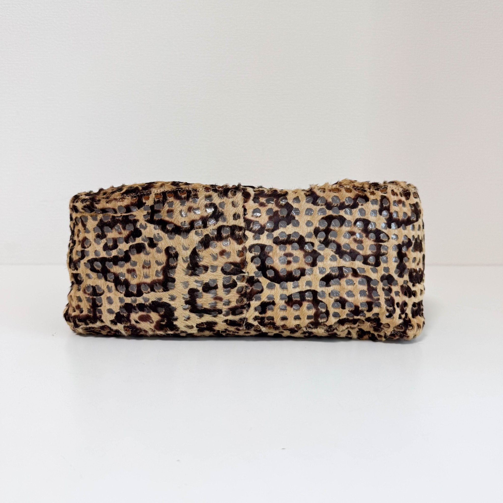 FENDI Rare 90s Perforated Pony Hair Animal Print Mamma Baguette, in , Sold by HIVE PRELOVED - Shoulder Bags, ,