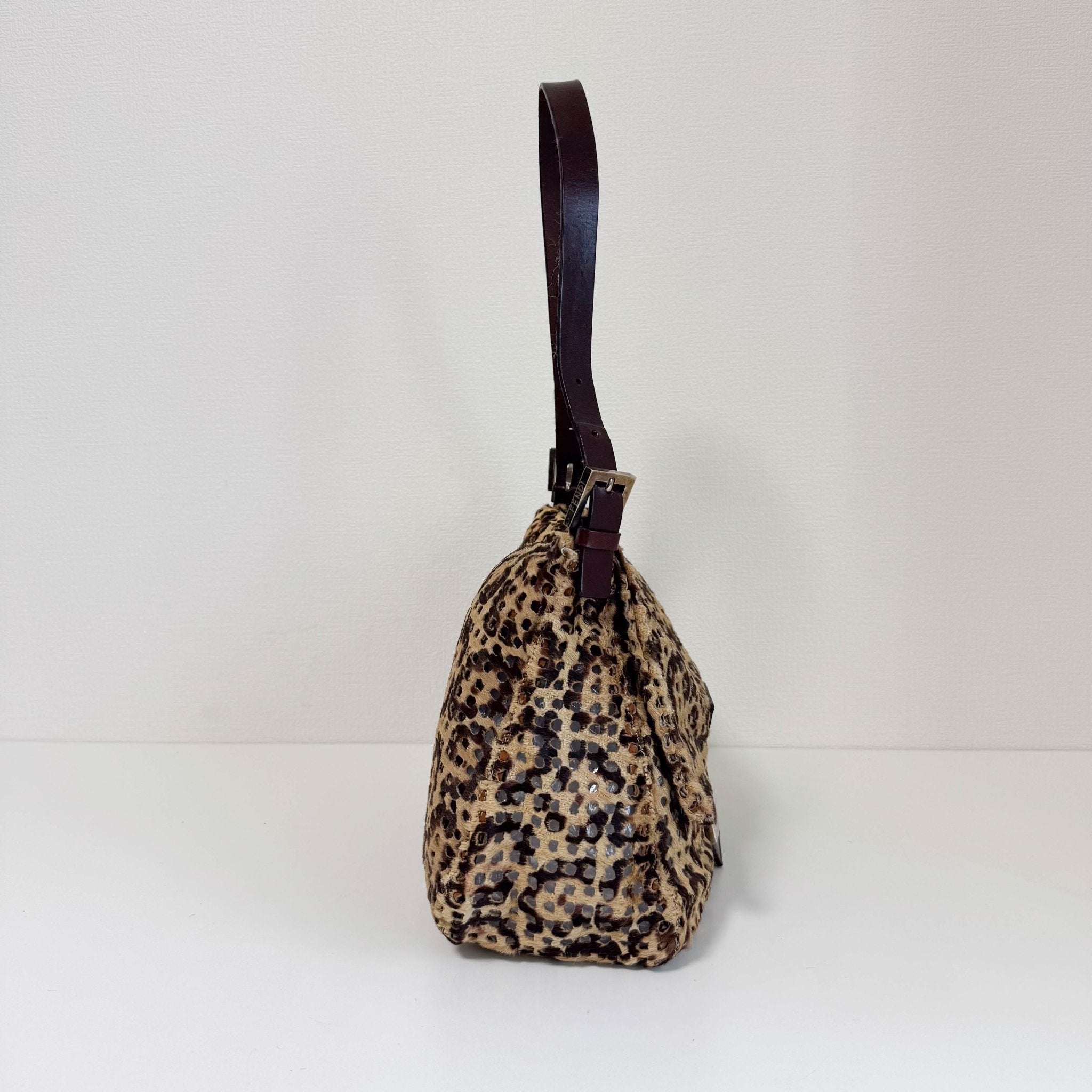 FENDI Rare 90s Perforated Pony Hair Animal Print Mamma Baguette, in , Sold by HIVE PRELOVED - Shoulder Bags, ,