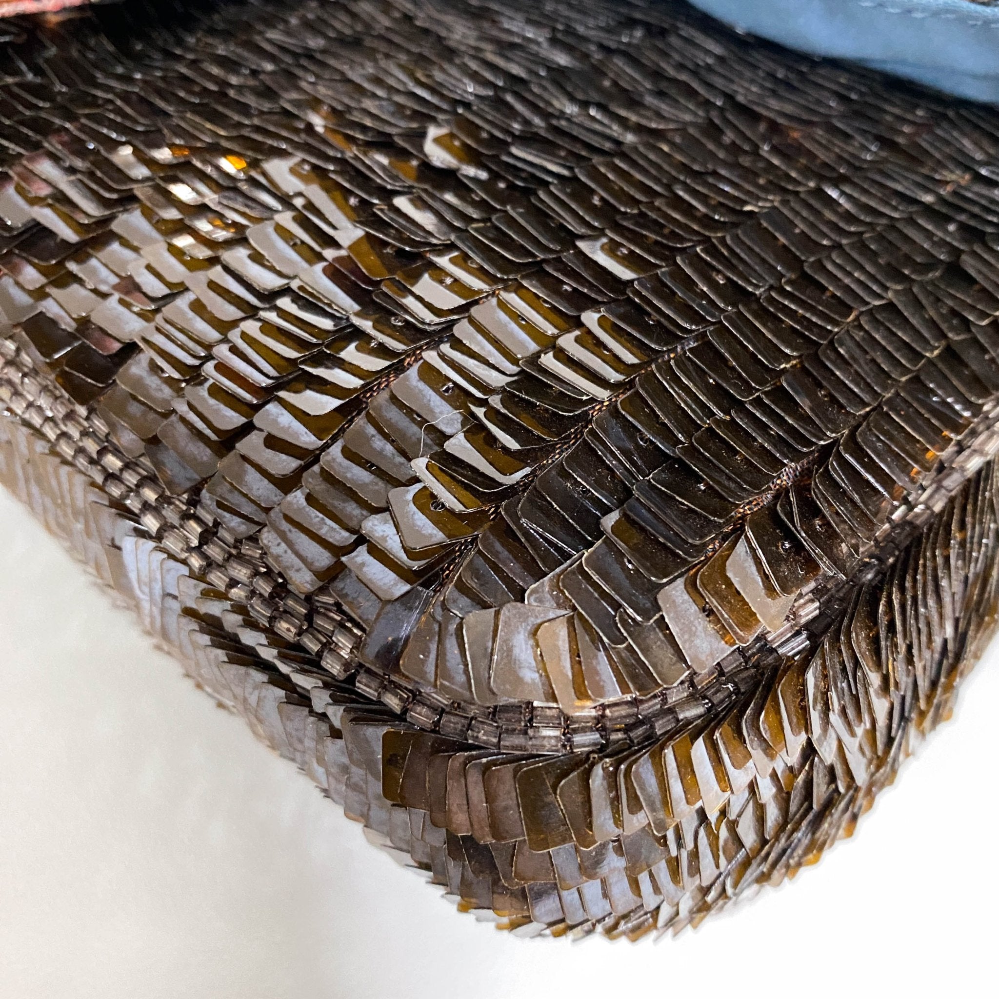 FENDI Rare Baguette Brown Pink Sequin / Beads Shoulder Bag, in , Sold by HIVE PRELOVED - Shoulder Bags, ,