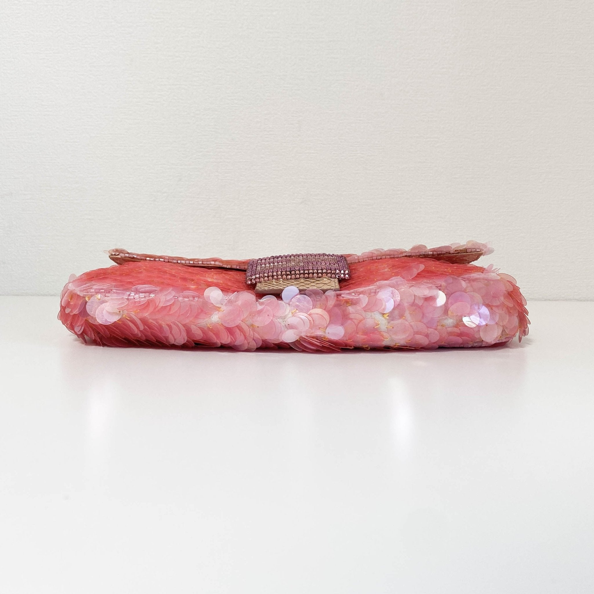 FENDI Rare Baguette Pink Sequin Rhinestone Hardware Shoulder Bag, in , Sold by HIVE PRELOVED - Shoulder Bags, ,