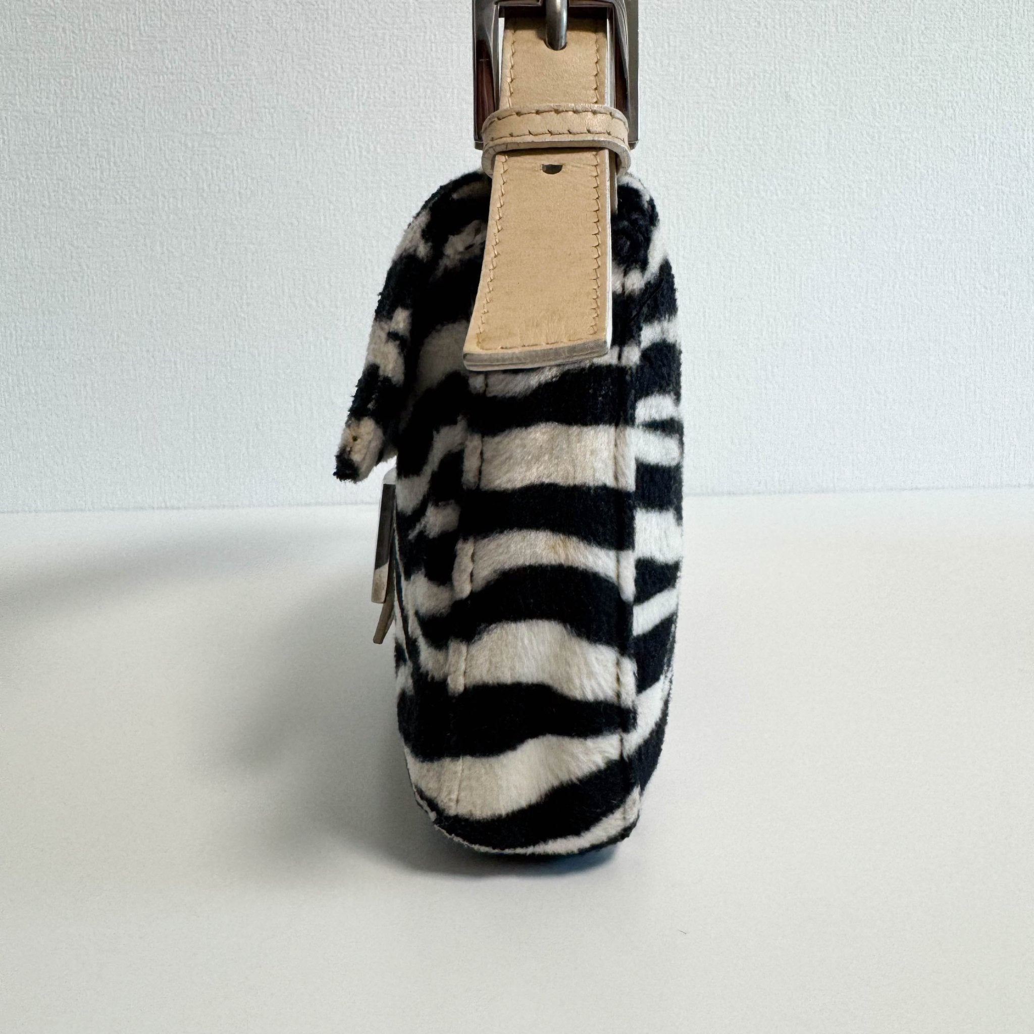 FENDI Rare Baguette Zebra Design Cotton Fabric Shoulder Bag, in , Sold by HIVE PRELOVED - Shoulder Bags, ,