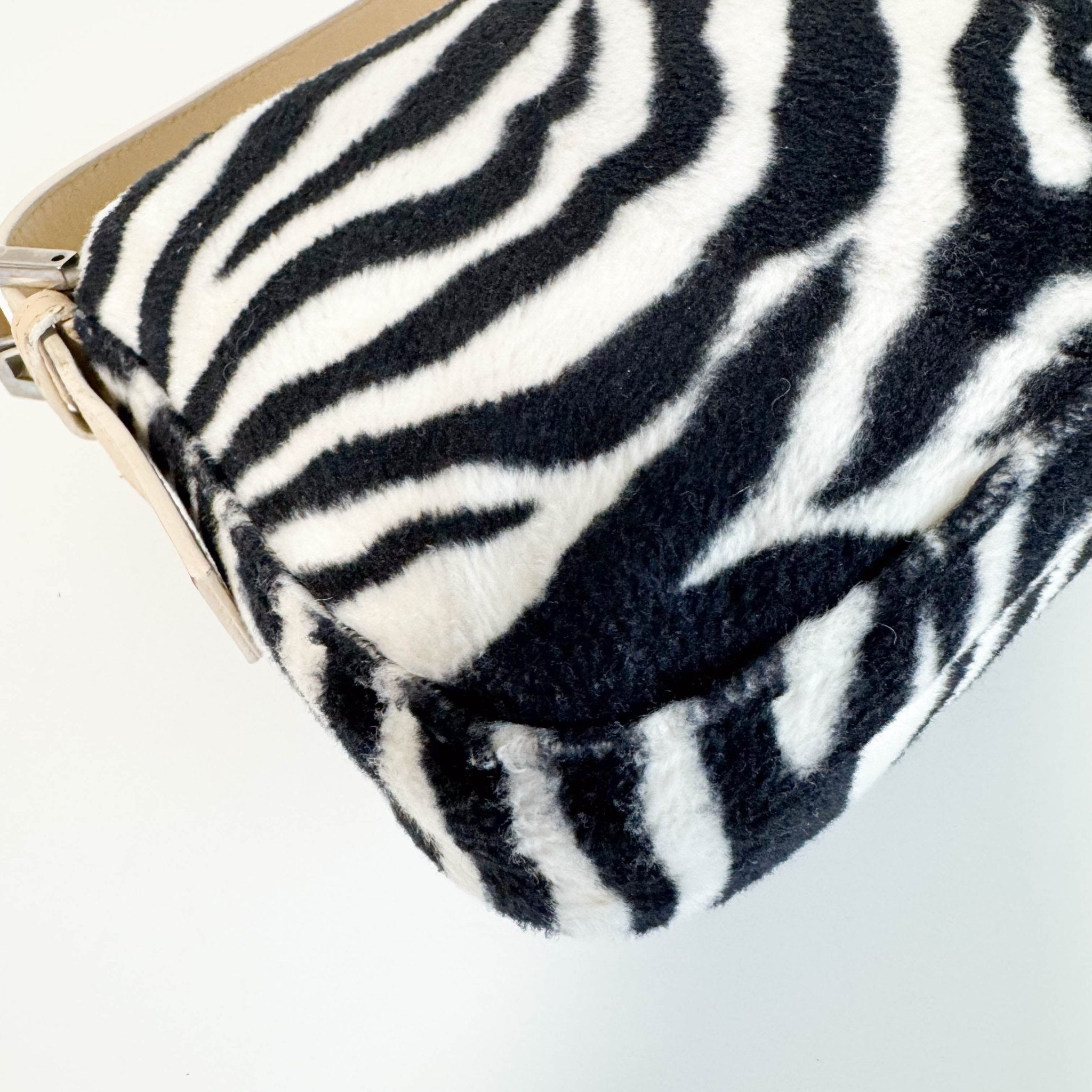 FENDI Rare Baguette Zebra Design Cotton Fabric Shoulder Bag, in , Sold by HIVE PRELOVED - Shoulder Bags, ,