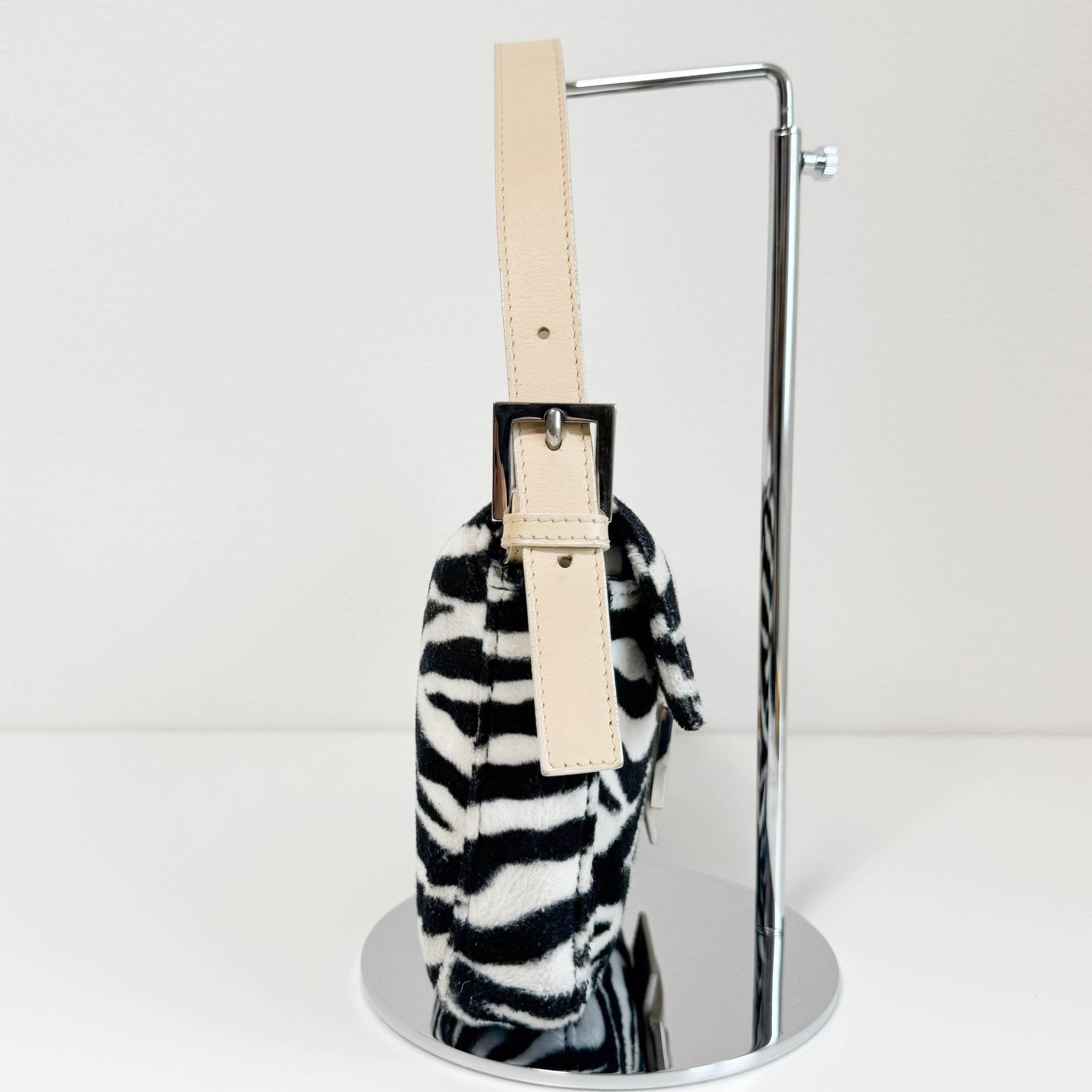 FENDI Rare Baguette Zebra Design Cotton Fabric Shoulder Bag, in , Sold by HIVE PRELOVED - Shoulder Bags, ,