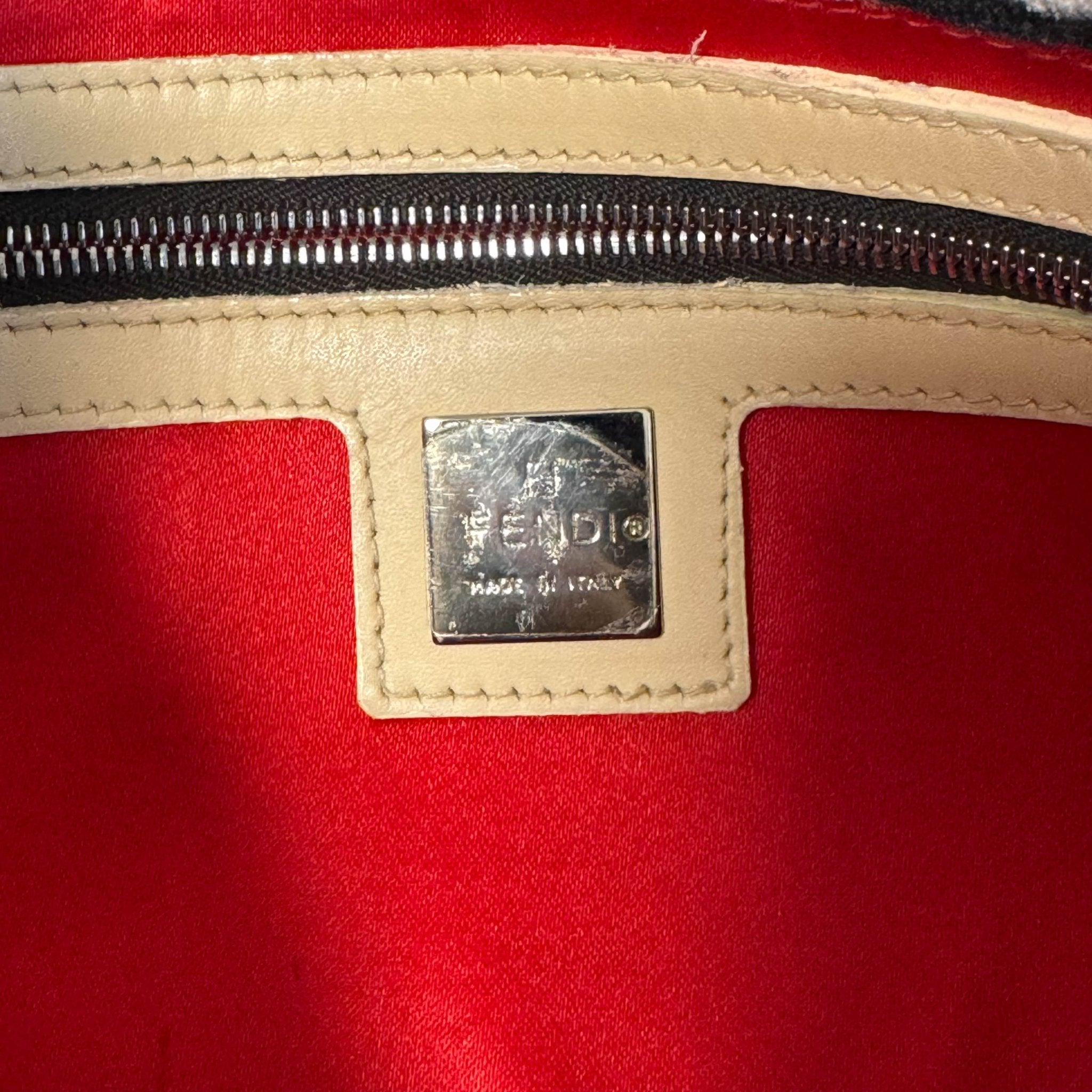 FENDI Rare Baguette Zebra Design Cotton Fabric Shoulder Bag, in , Sold by HIVE PRELOVED - Shoulder Bags, ,