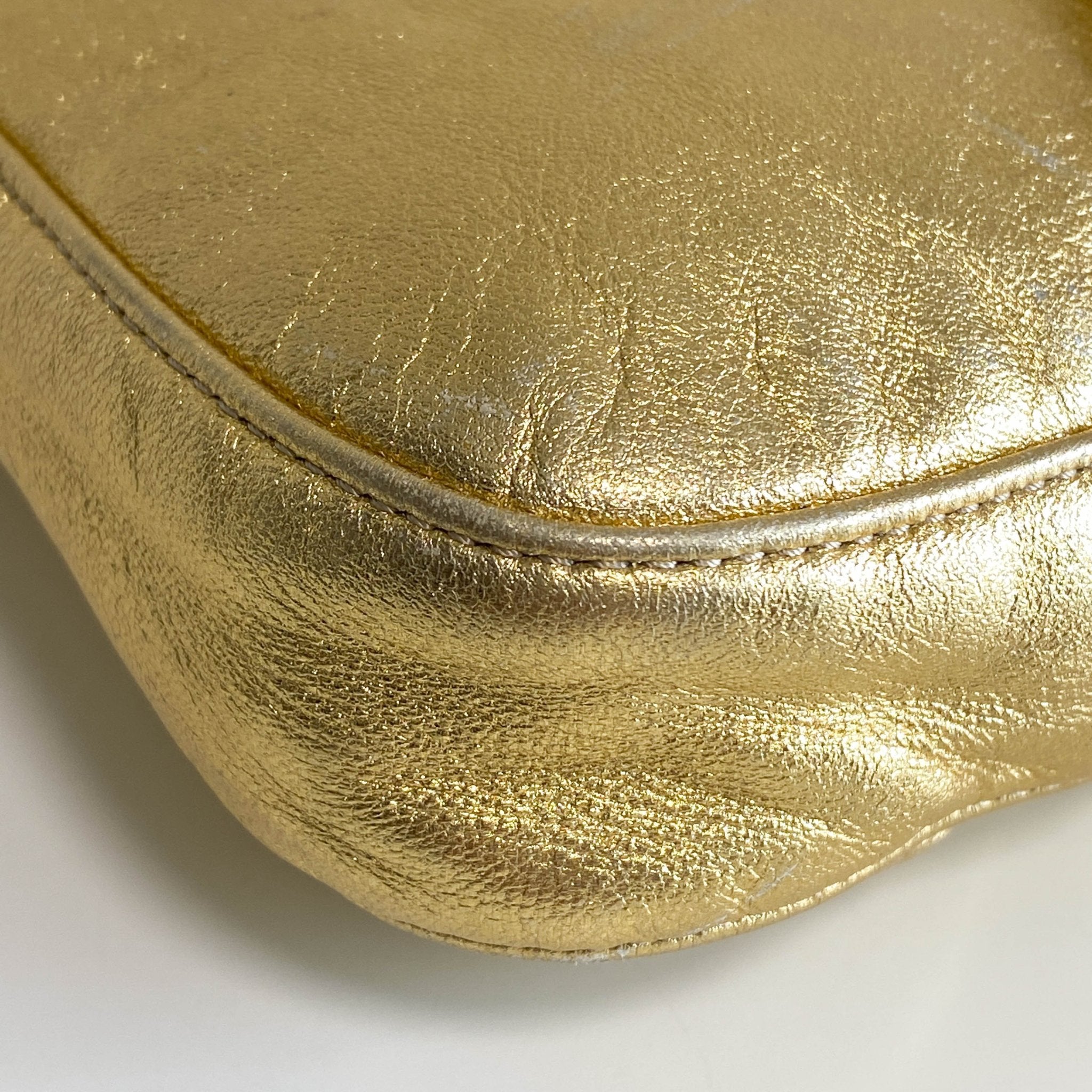 FENDI Rare Gold Leather Baguette Shoulder Bag, in , Sold by HIVE PRELOVED - Shoulder Bags, ,