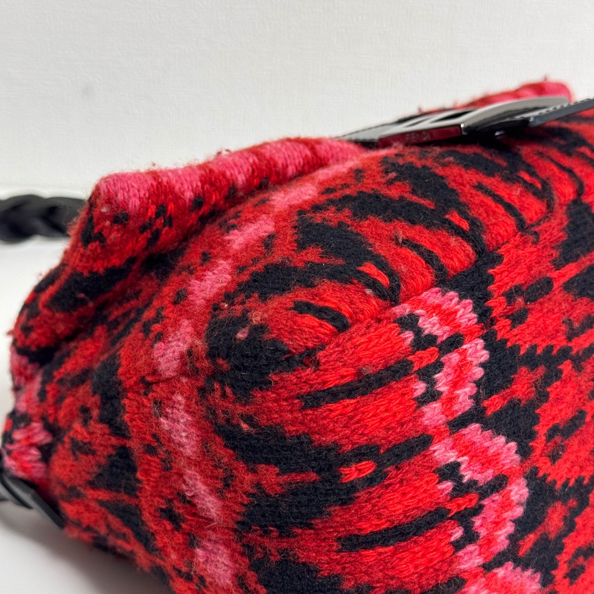 FENDI Red Wool Mamma Baguette Shoulder Bag, in , Sold by HIVE PRELOVED - Shoulder Bags, ,