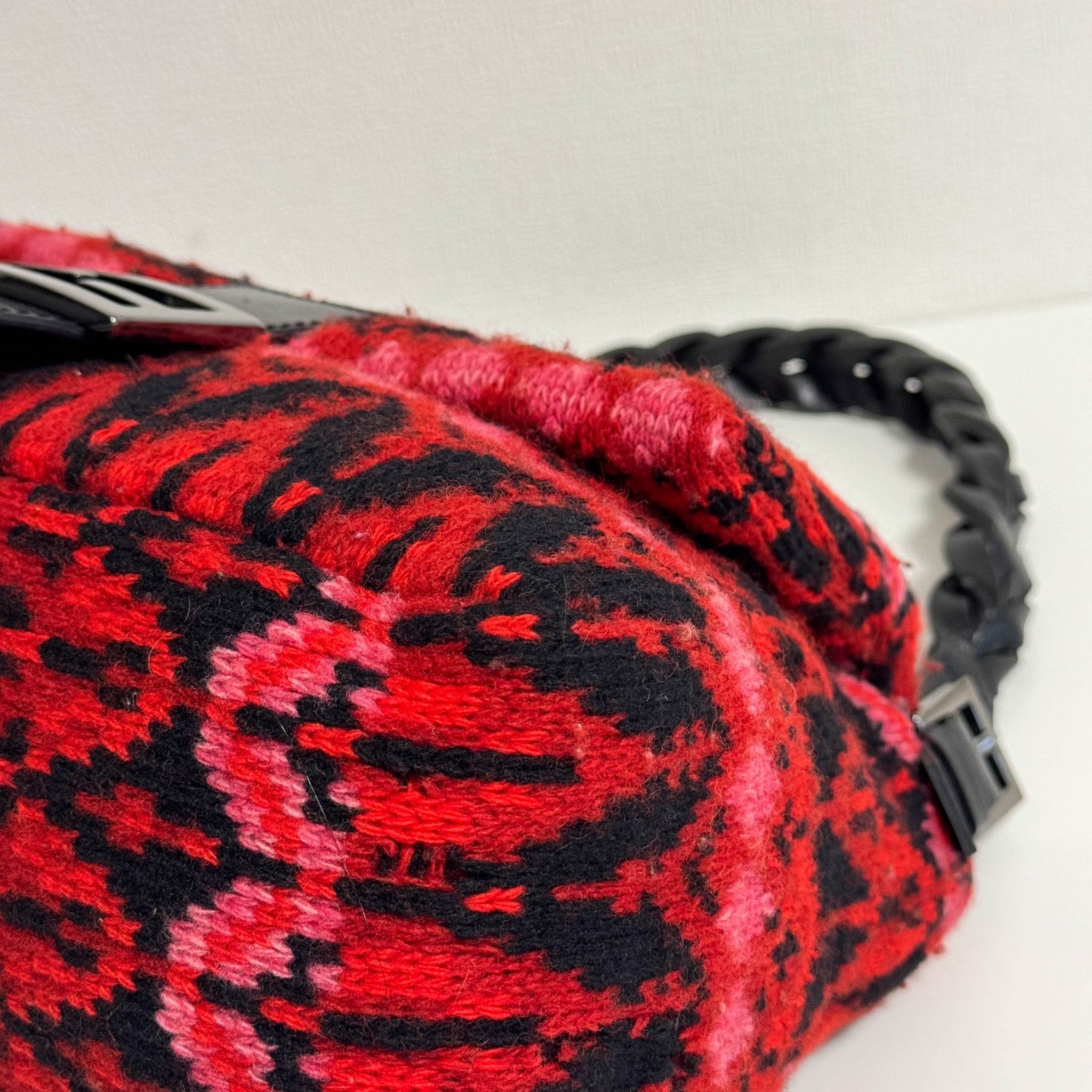 FENDI Red Wool Mamma Baguette Shoulder Bag, in , Sold by HIVE PRELOVED - Shoulder Bags, ,