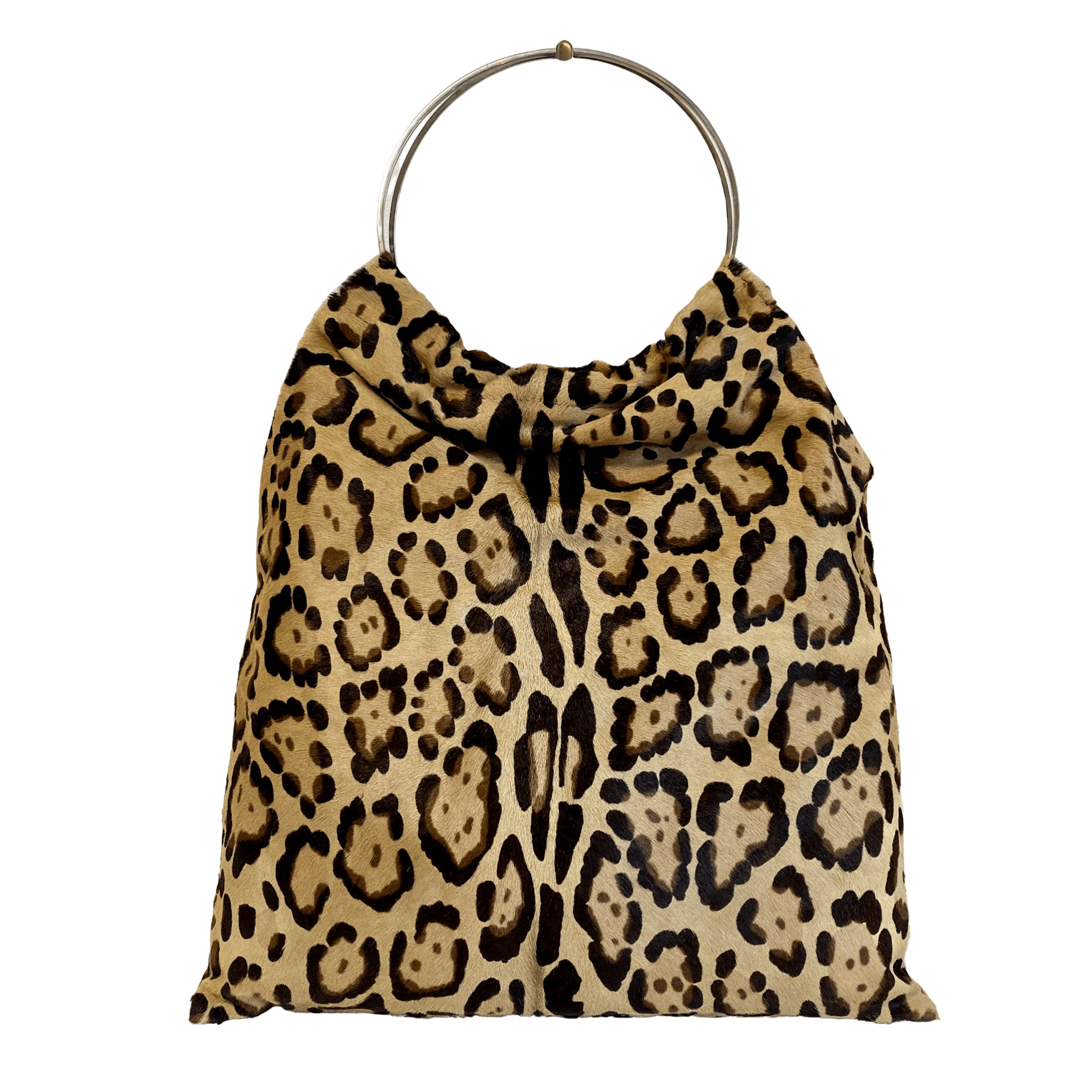 FENDI Ring Handle Pony Hair Leopard Tote Handbag, in , Sold by HIVE PRELOVED - Handle Bags, ,