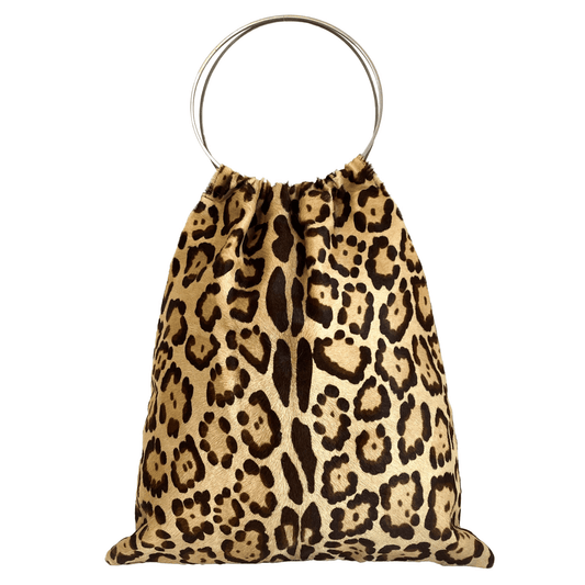 FENDI Ring Handle Pony Hair Leopard Tote Handbag, in , Sold by HIVE PRELOVED - Handle Bags, Totes,