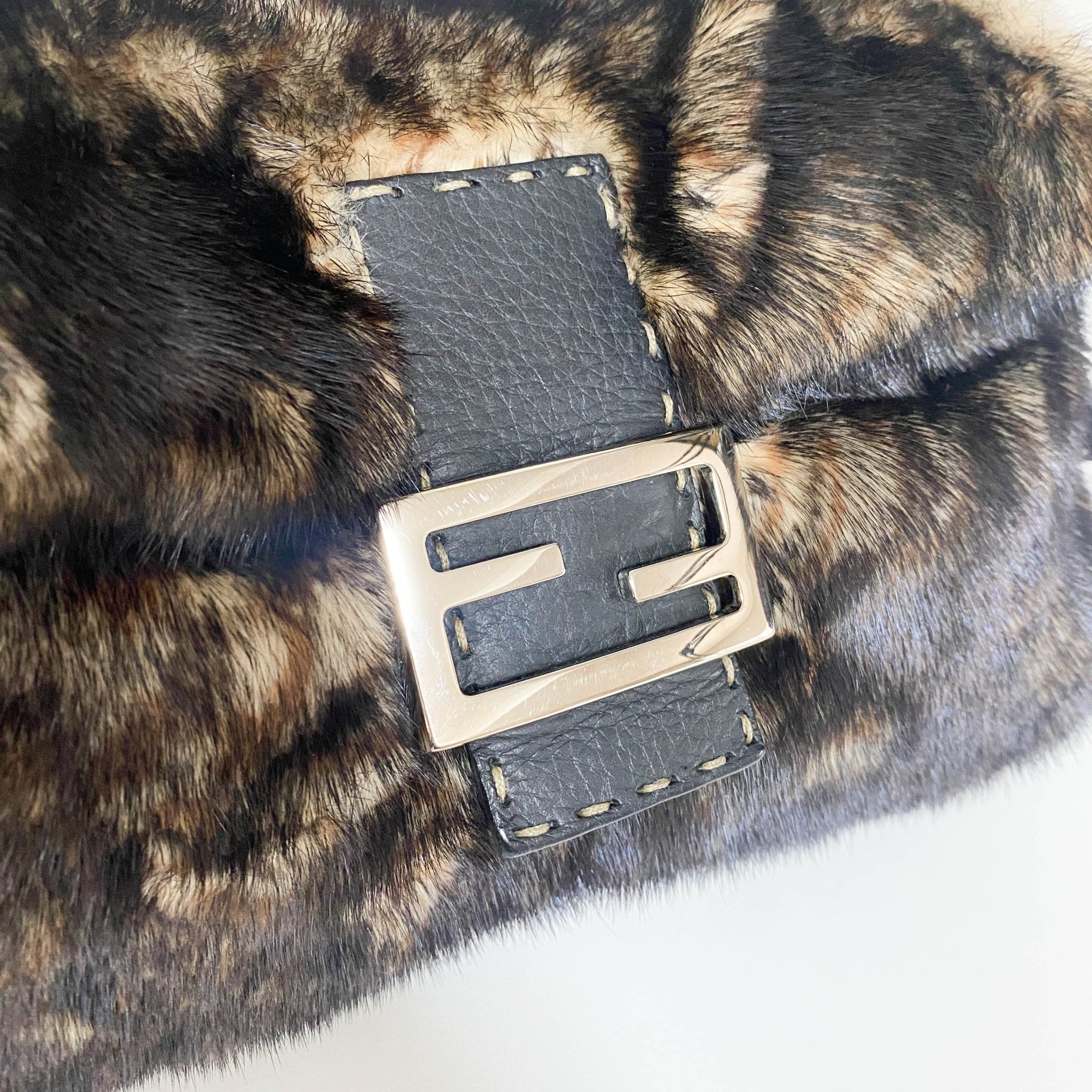 FENDI Selleria Baguette Black Fur Shoulder Bag, in , Sold by HIVE PRELOVED - Shoulder Bags, ,