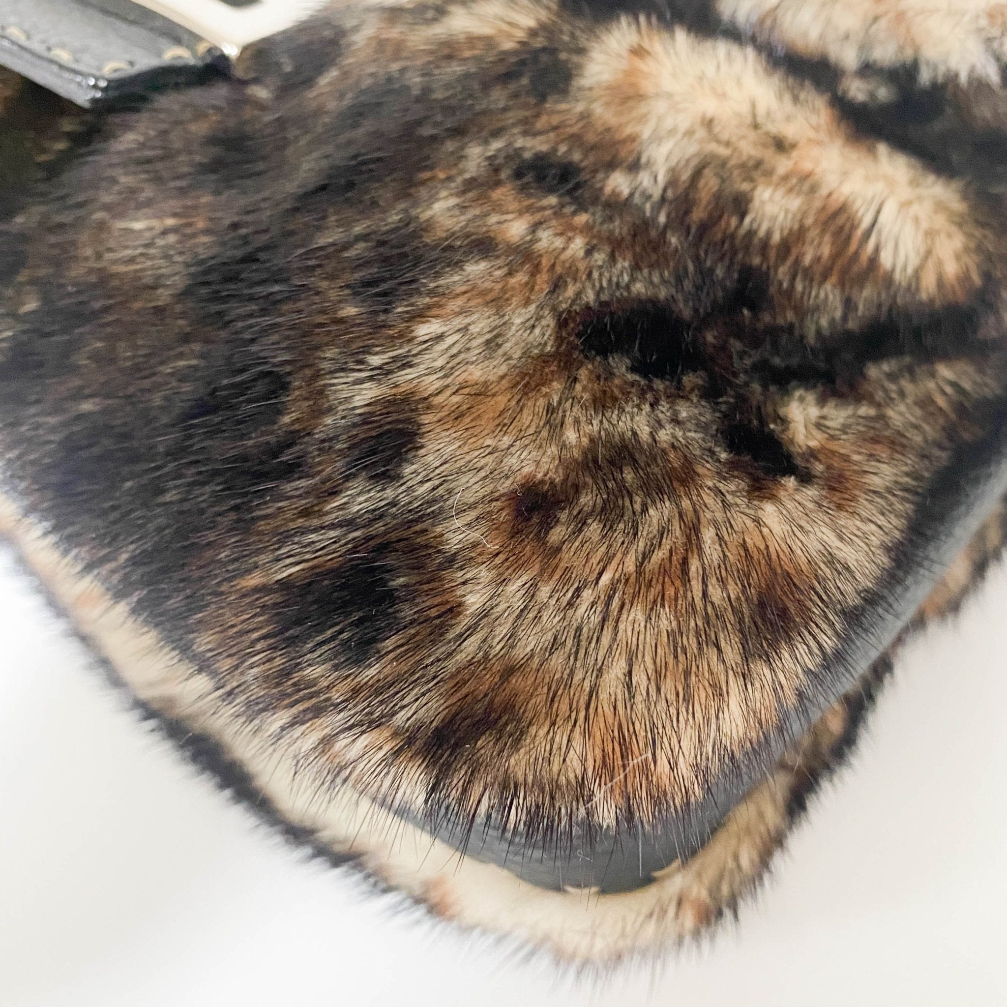 FENDI Selleria Baguette Black Fur Shoulder Bag, in , Sold by HIVE PRELOVED - Shoulder Bags, ,