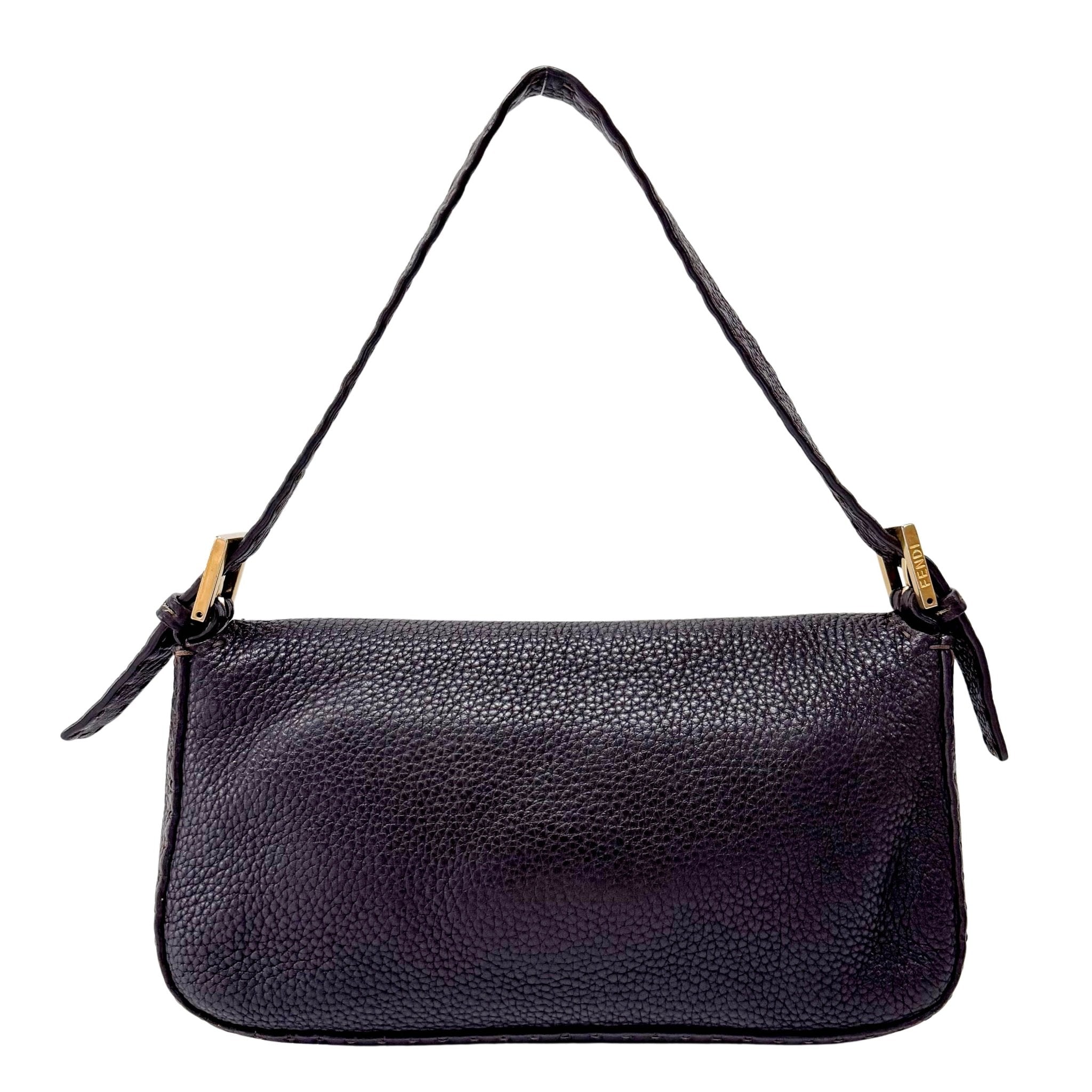 FENDI Selleria Baguette Chocolate Brown Leather Shoulder Bag, in , Sold by HIVE PRELOVED - Shoulder Bags, ,