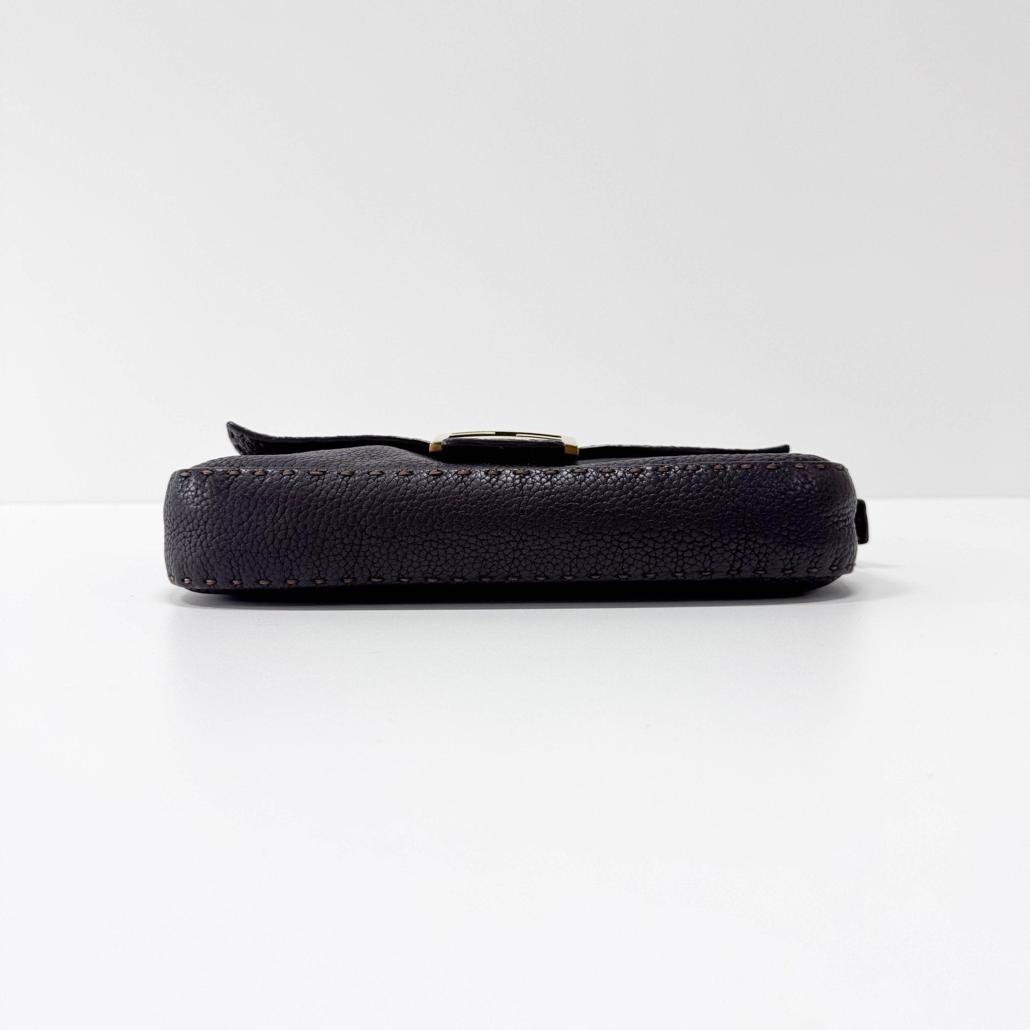 FENDI Selleria Baguette Chocolate Brown Leather Shoulder Bag, in , Sold by HIVE PRELOVED - Shoulder Bags, ,