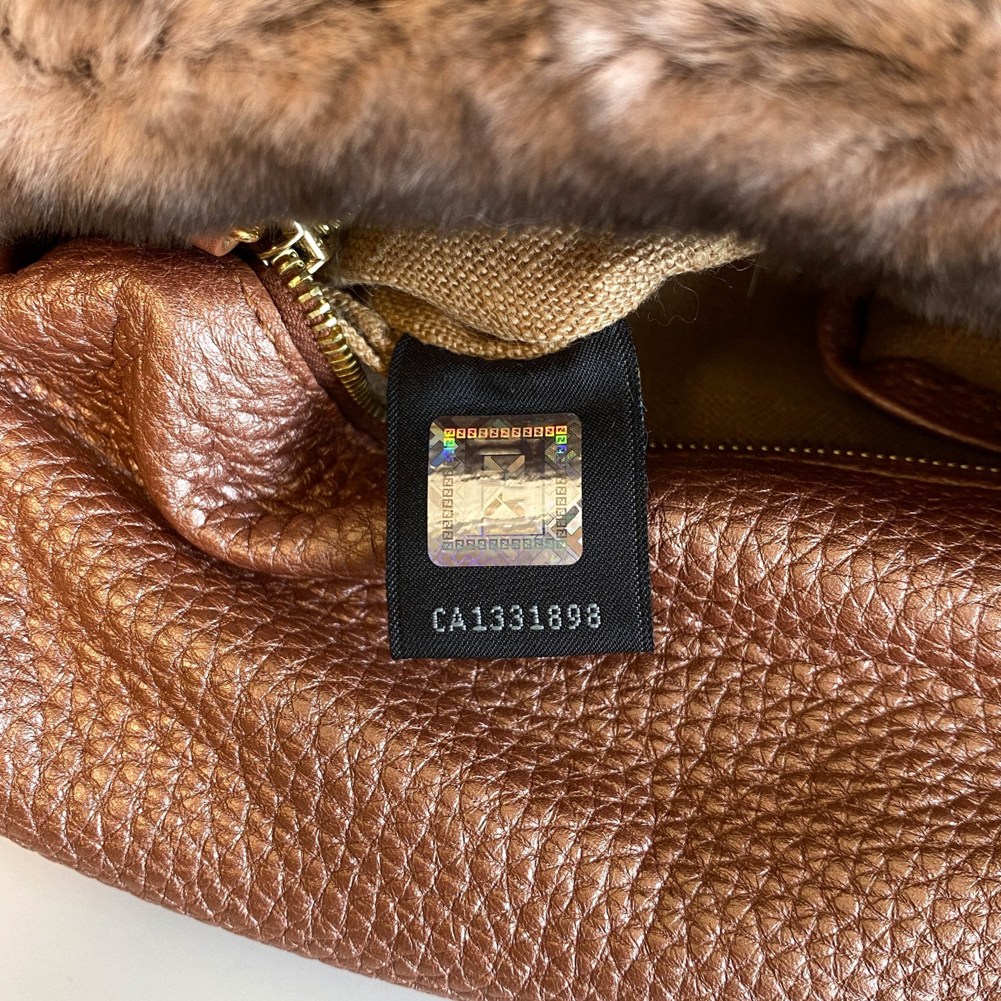 FENDI Selleria Mini Mamma Baguette Fur Pink / Brown Shoulder Bag, in , Sold by HIVE PRELOVED - Shoulder Bags, ,