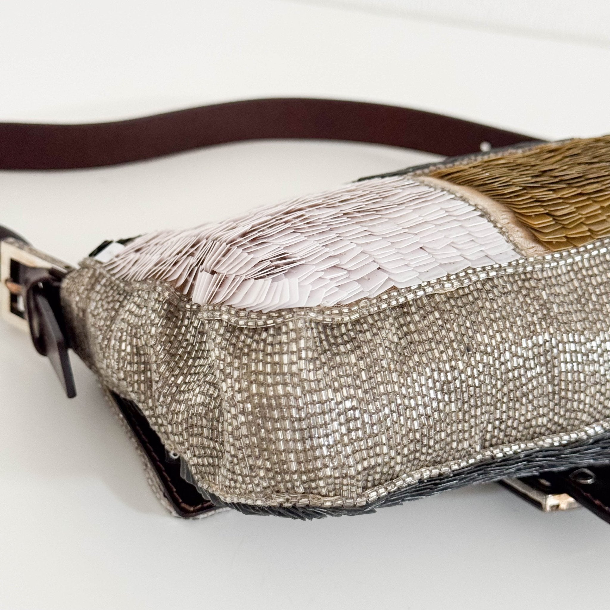 FENDI Sequin Paillettes Beaded Baguette Multicolor, in , Sold by HIVE PRELOVED - Shoulder Bags, ,