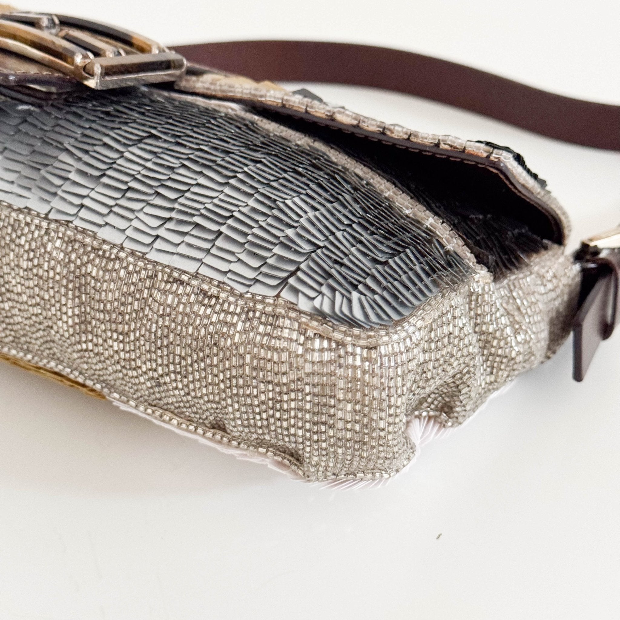 FENDI Sequin Paillettes Beaded Baguette Multicolor, in , Sold by HIVE PRELOVED - Shoulder Bags, ,