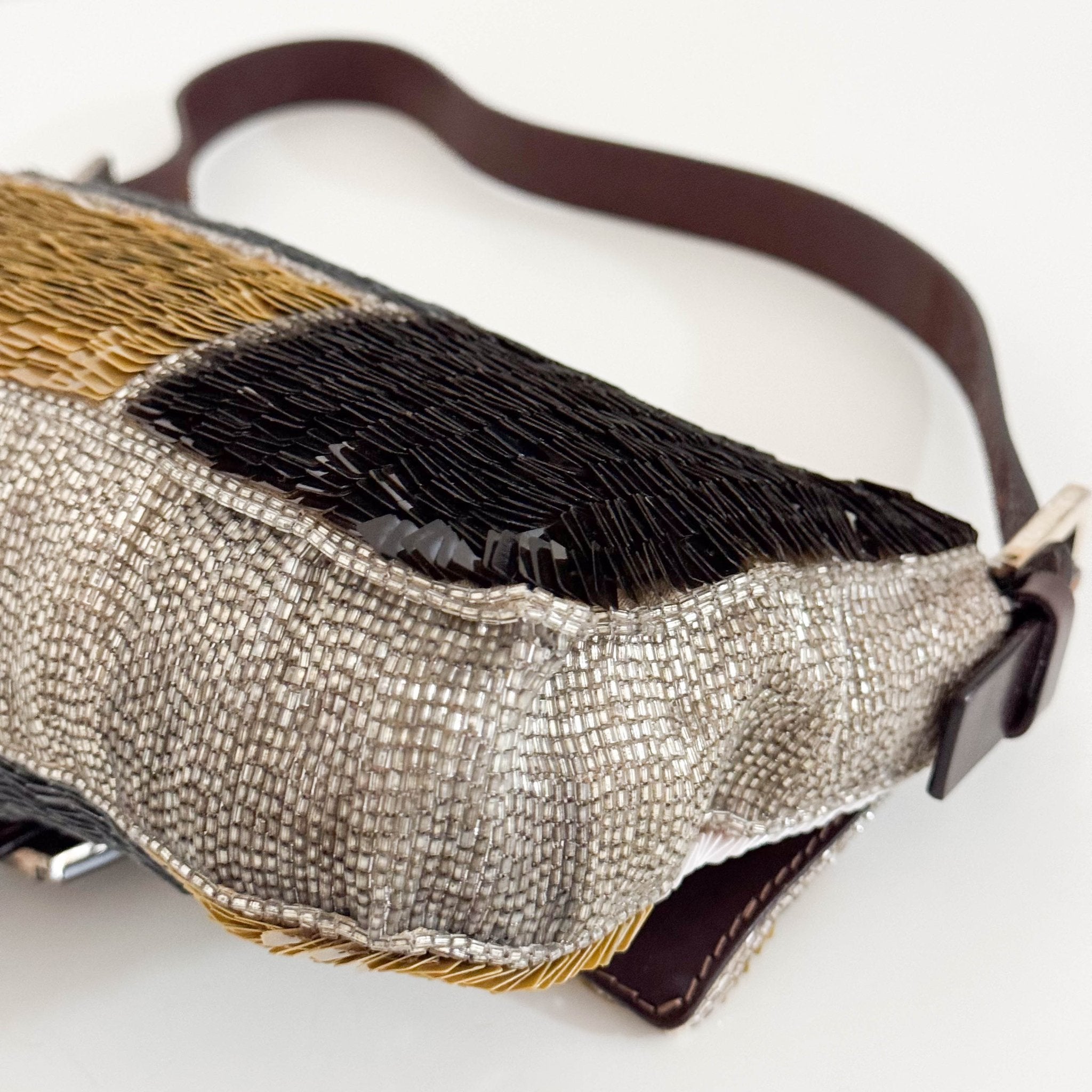 FENDI Sequin Paillettes Beaded Baguette Multicolor, in , Sold by HIVE PRELOVED - Shoulder Bags, ,