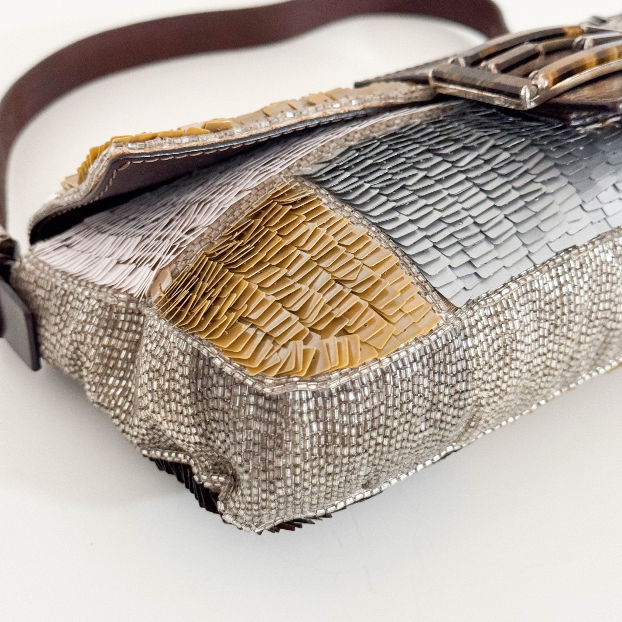 FENDI Sequin Paillettes Beaded Baguette Multicolor, in , Sold by HIVE PRELOVED - Shoulder Bags, ,