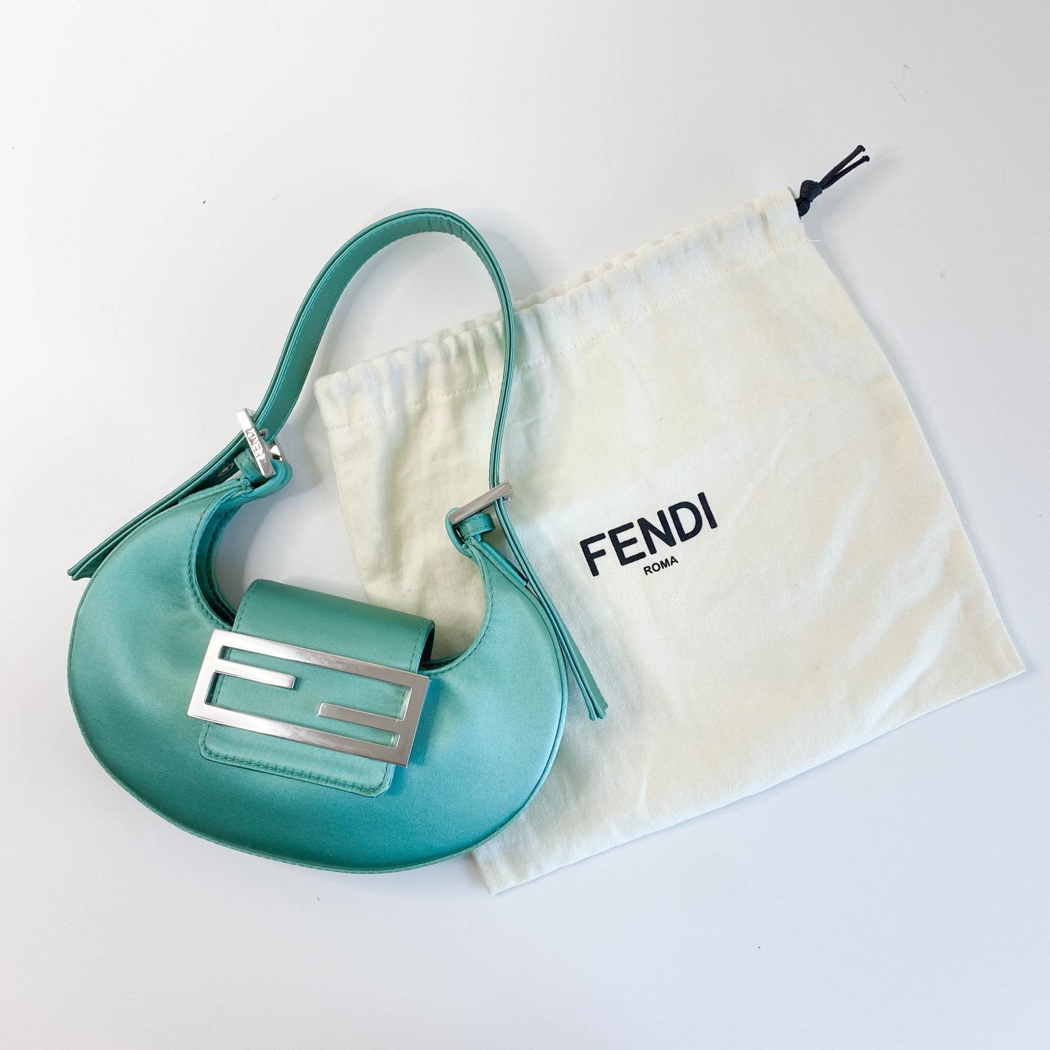 FENDI Silk Satin Mini Cookie Hobo Bag, in , Sold by HIVE PRELOVED - Handle Bags, ,