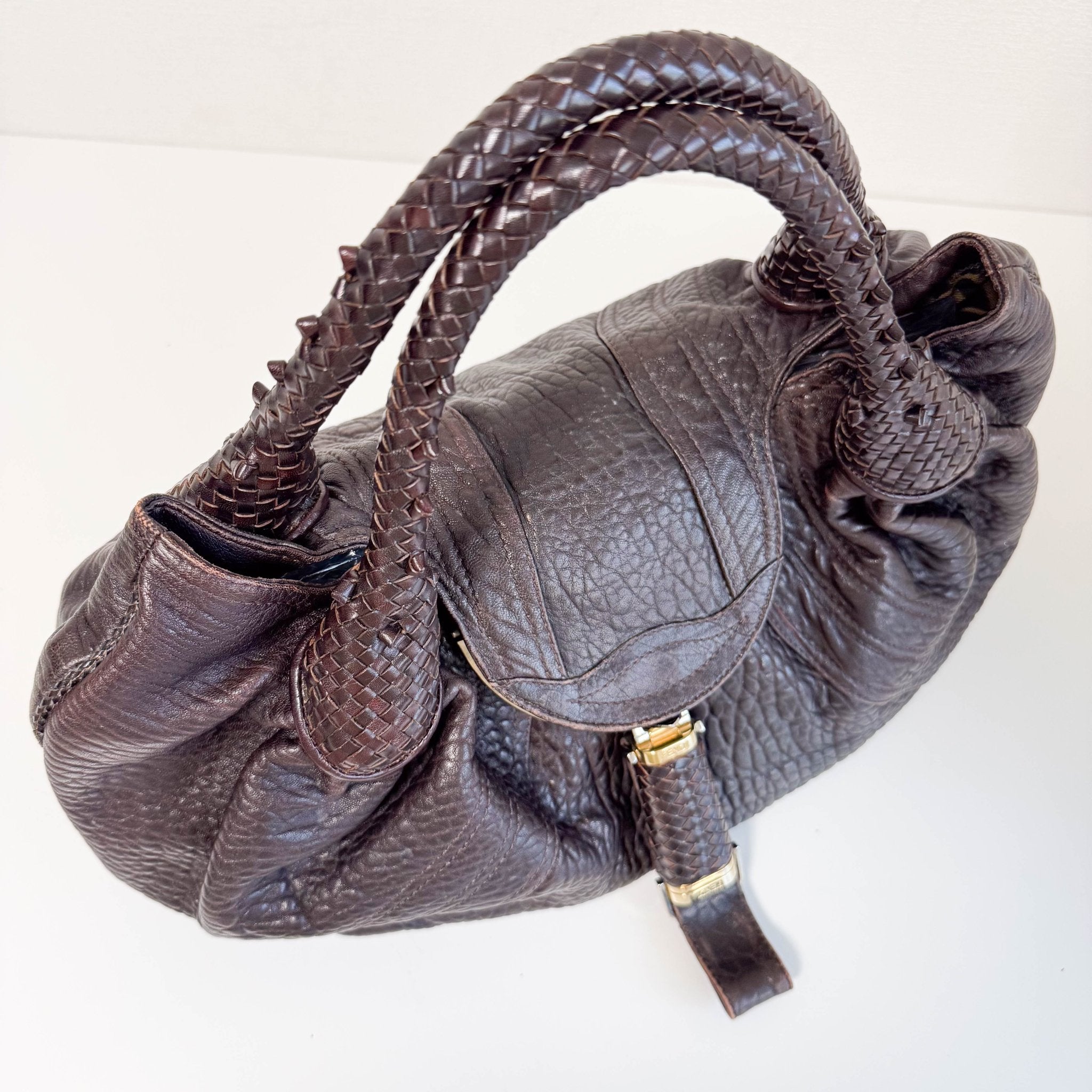FENDI Spy Brown Leather Shoulder Bag, in , Sold by HIVE PRELOVED - Shoulder Bags, ,