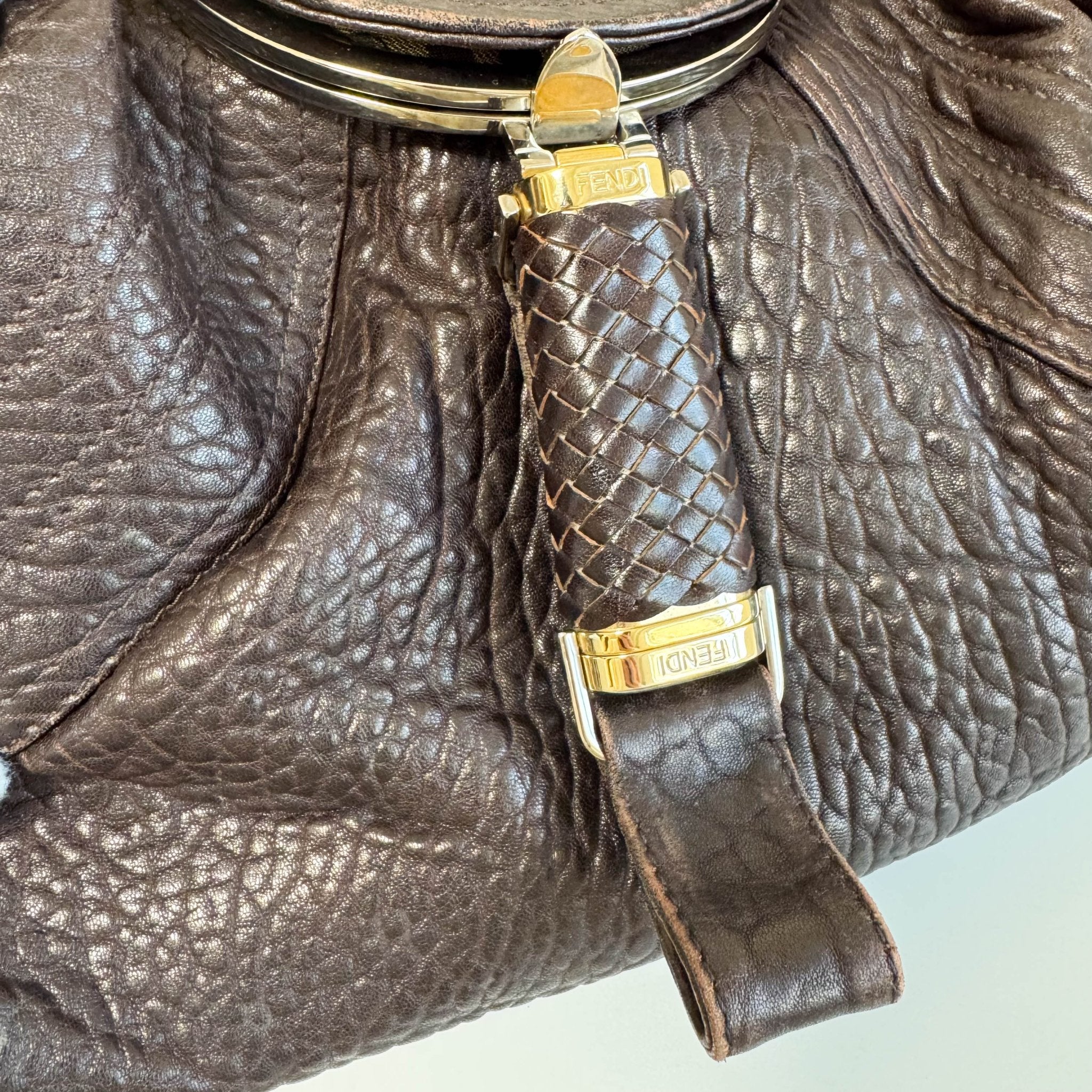 FENDI Spy Brown Leather Shoulder Bag, in , Sold by HIVE PRELOVED - Shoulder Bags, ,