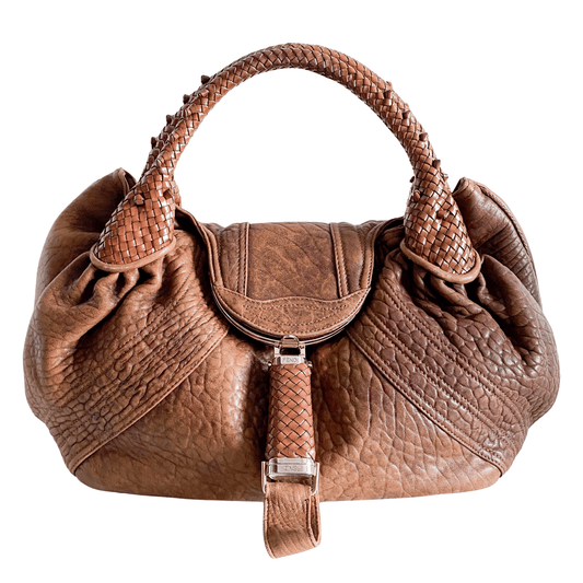 FENDI Spy Brown Leather Shoulder Bag, in , Sold by HIVE PRELOVED - Handle Bags, ,