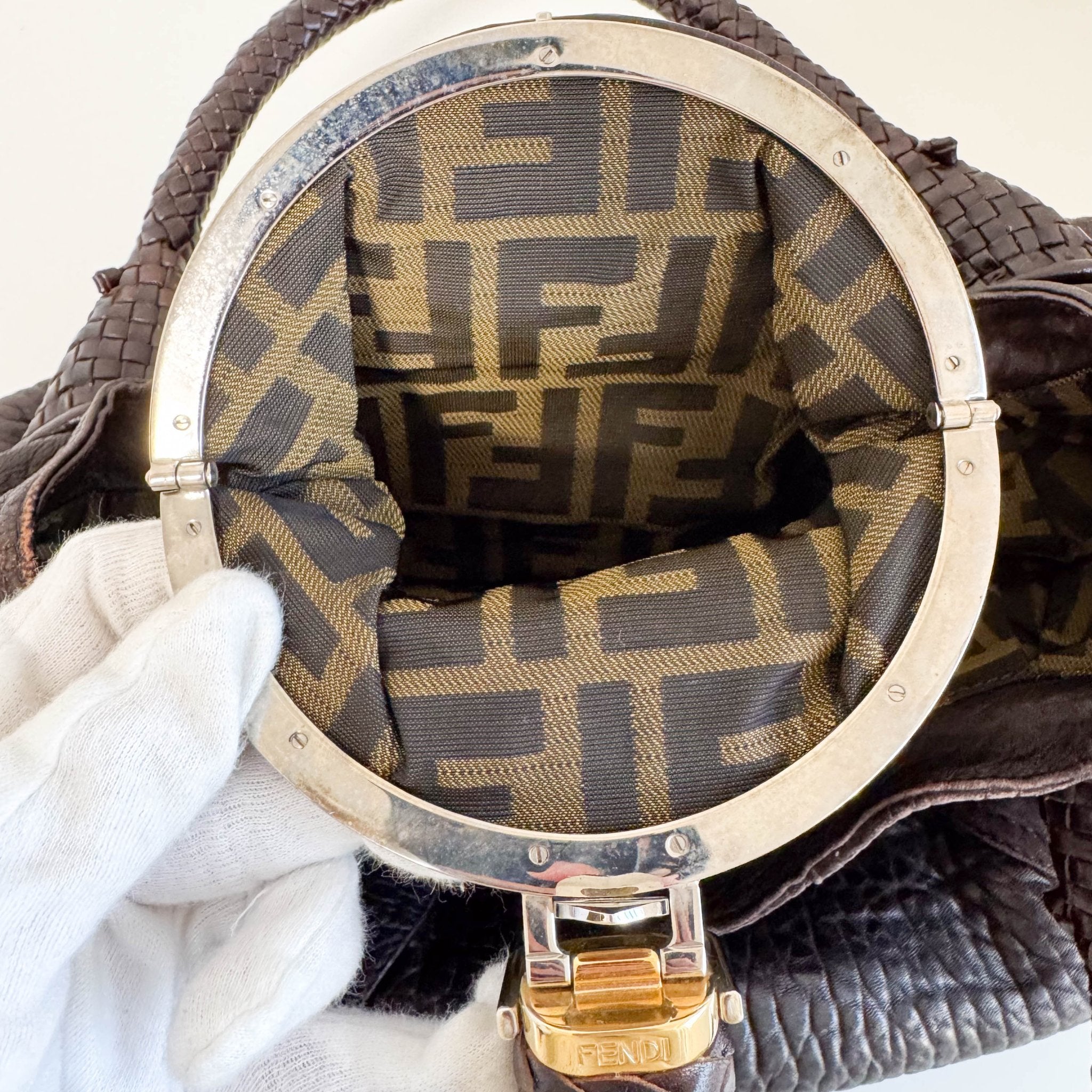 FENDI Spy Brown Leather Shoulder Bag, in , Sold by HIVE PRELOVED - Shoulder Bags, ,