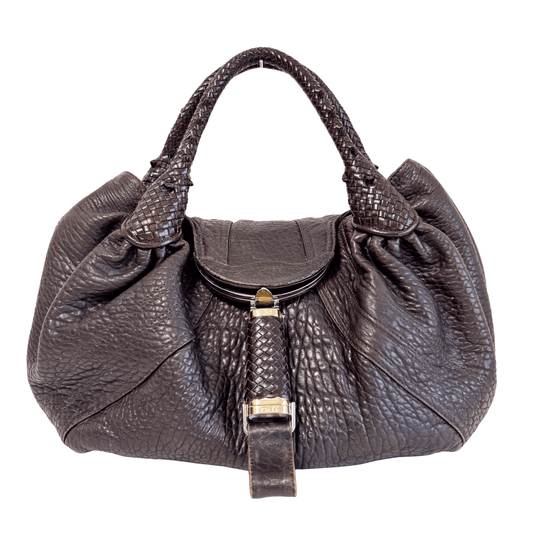 FENDI Spy Brown Leather Shoulder Bag, in , Sold by HIVE PRELOVED - Shoulder Bags, ,