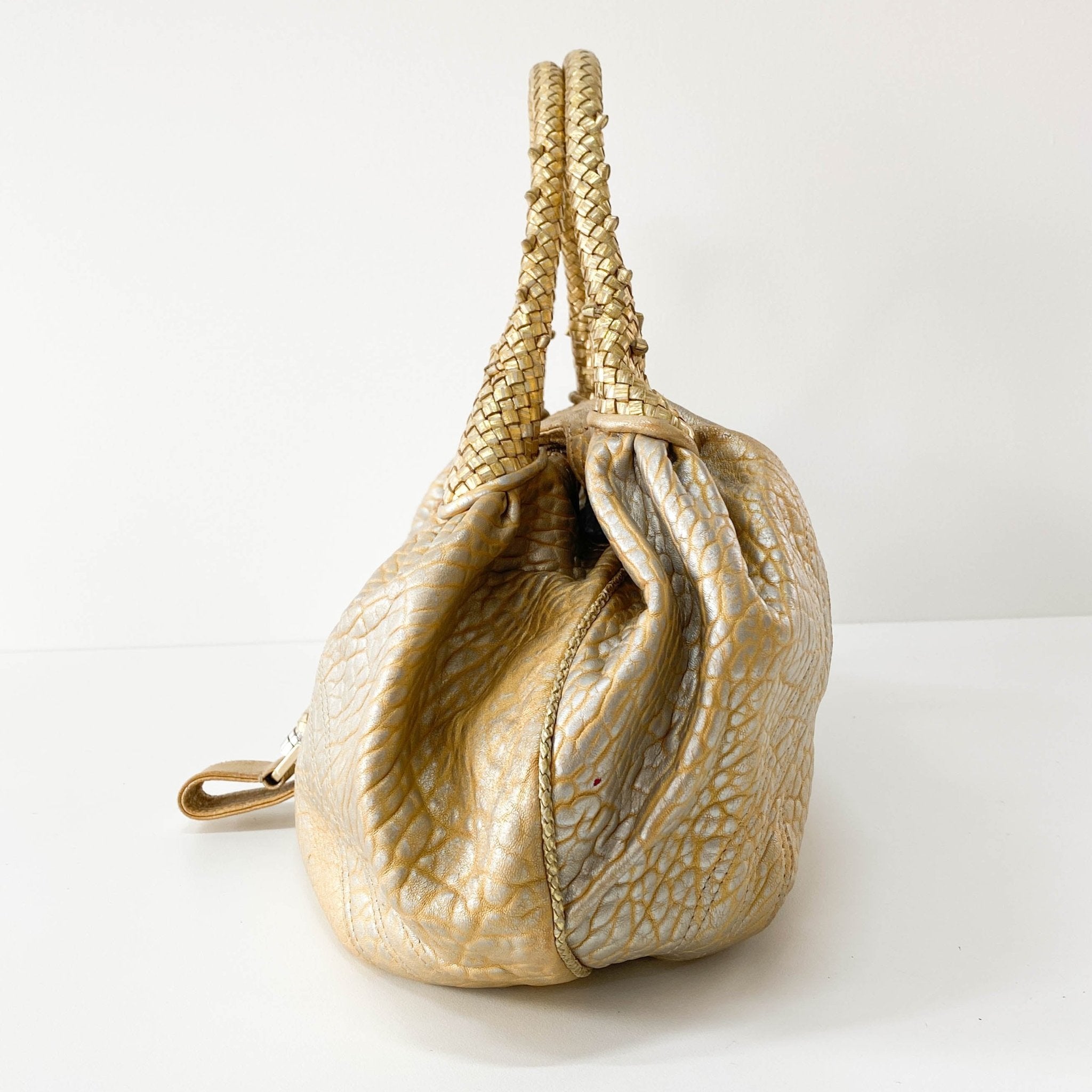 FENDI Spy Gold Leather Shoulder Bag, in , Sold by HIVE PRELOVED - Shoulder Bags, ,