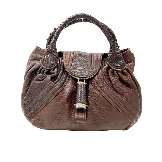 FENDI Spy Handbag in Brown Leather, in , Sold by HIVE PRELOVED - Handle Bags, ,
