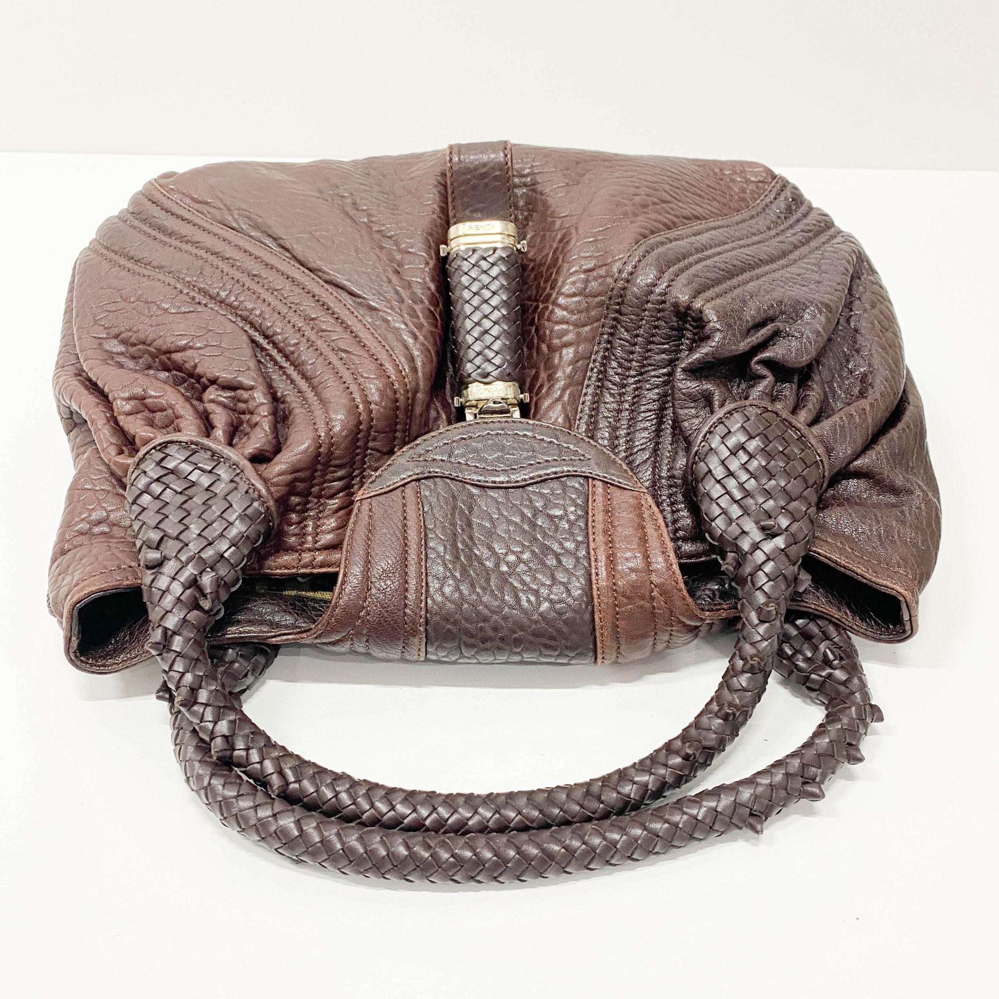FENDI Spy Handbag in Brown Leather, in , Sold by HIVE PRELOVED - Handle Bags, ,