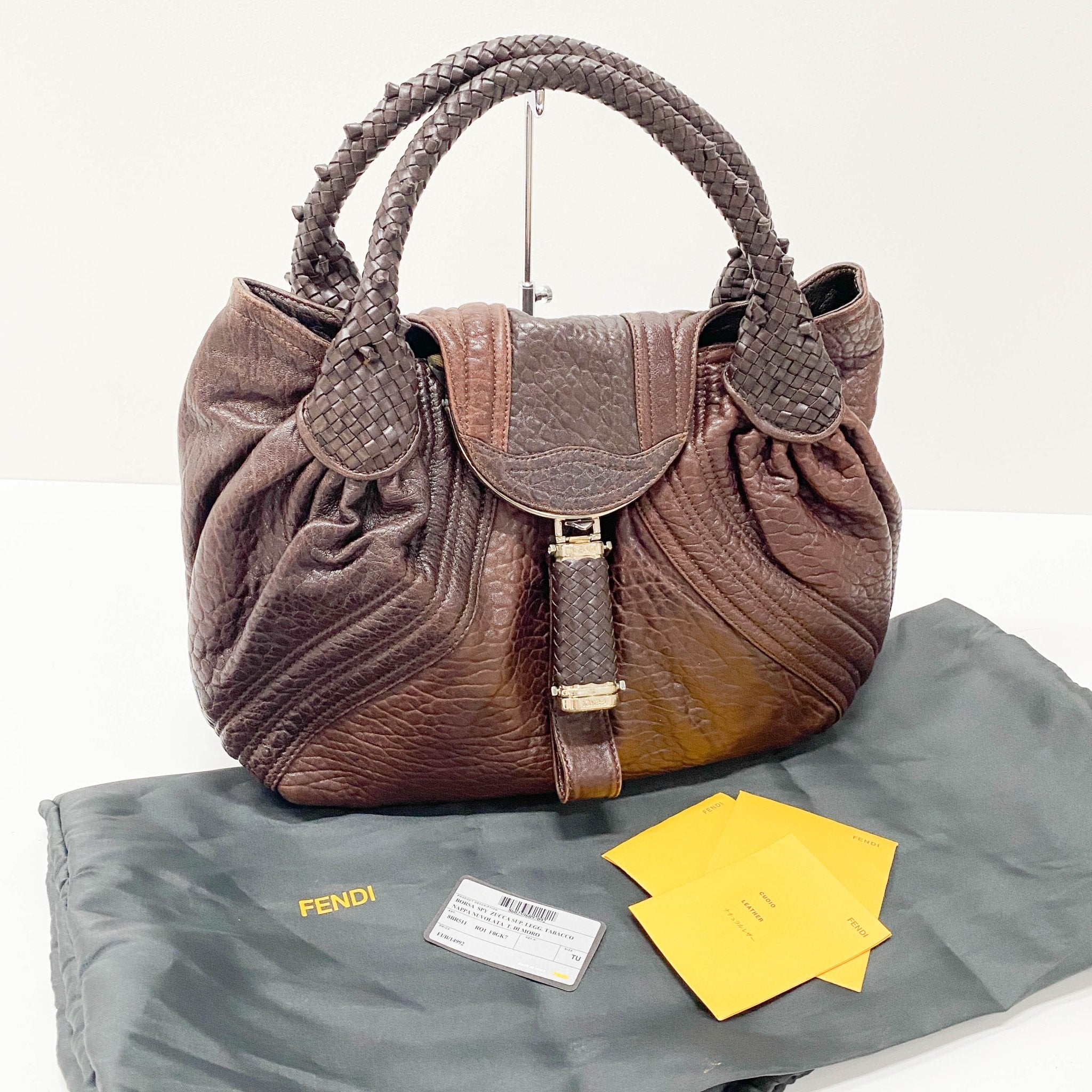 FENDI Spy Handbag in Brown Leather, in , Sold by HIVE PRELOVED - Handle Bags, ,