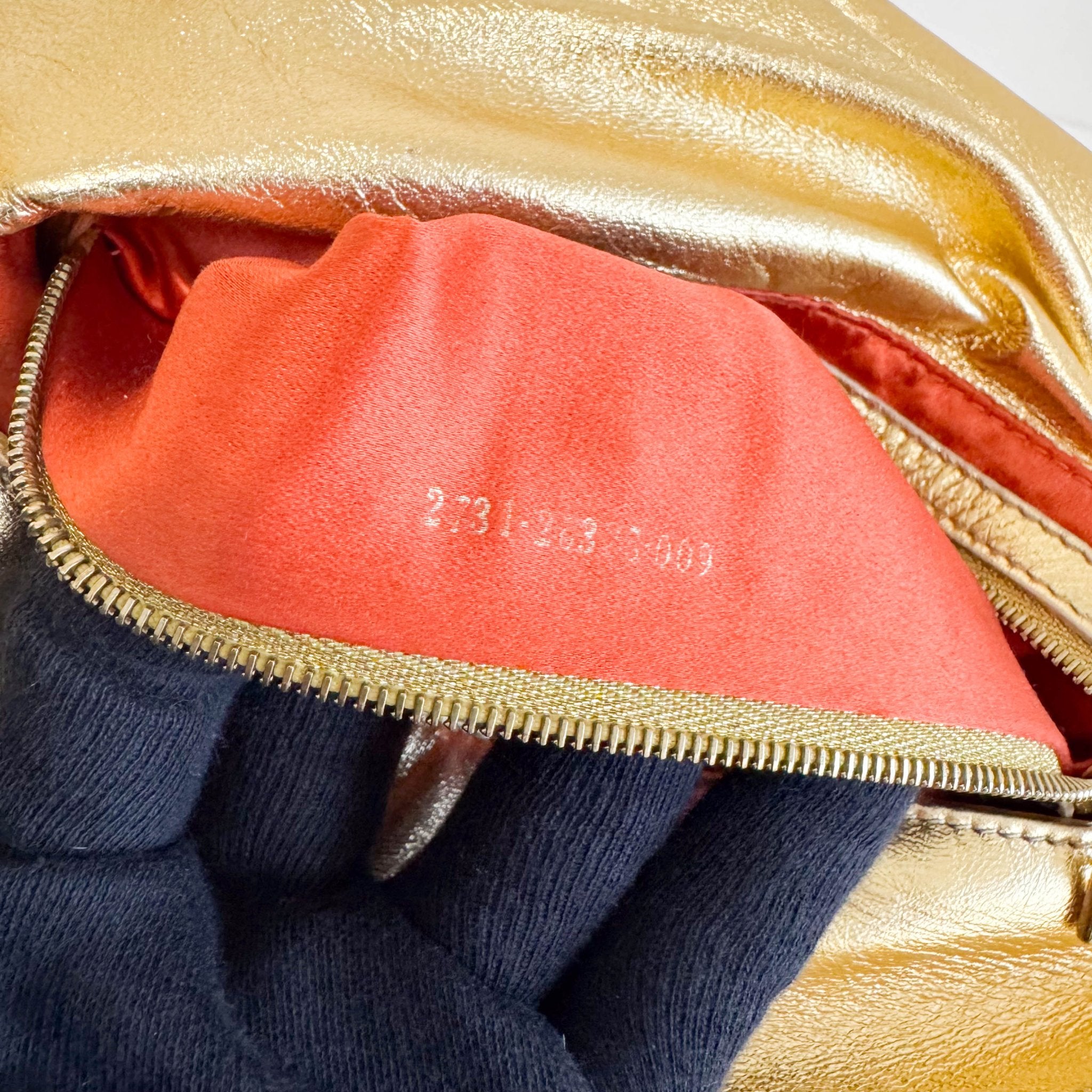 FENDI Vintage Gold Metallic Leather Mamma Baguette with Crystal Clasp, in , Sold by HIVE PRELOVED - Shoulder Bags, ,