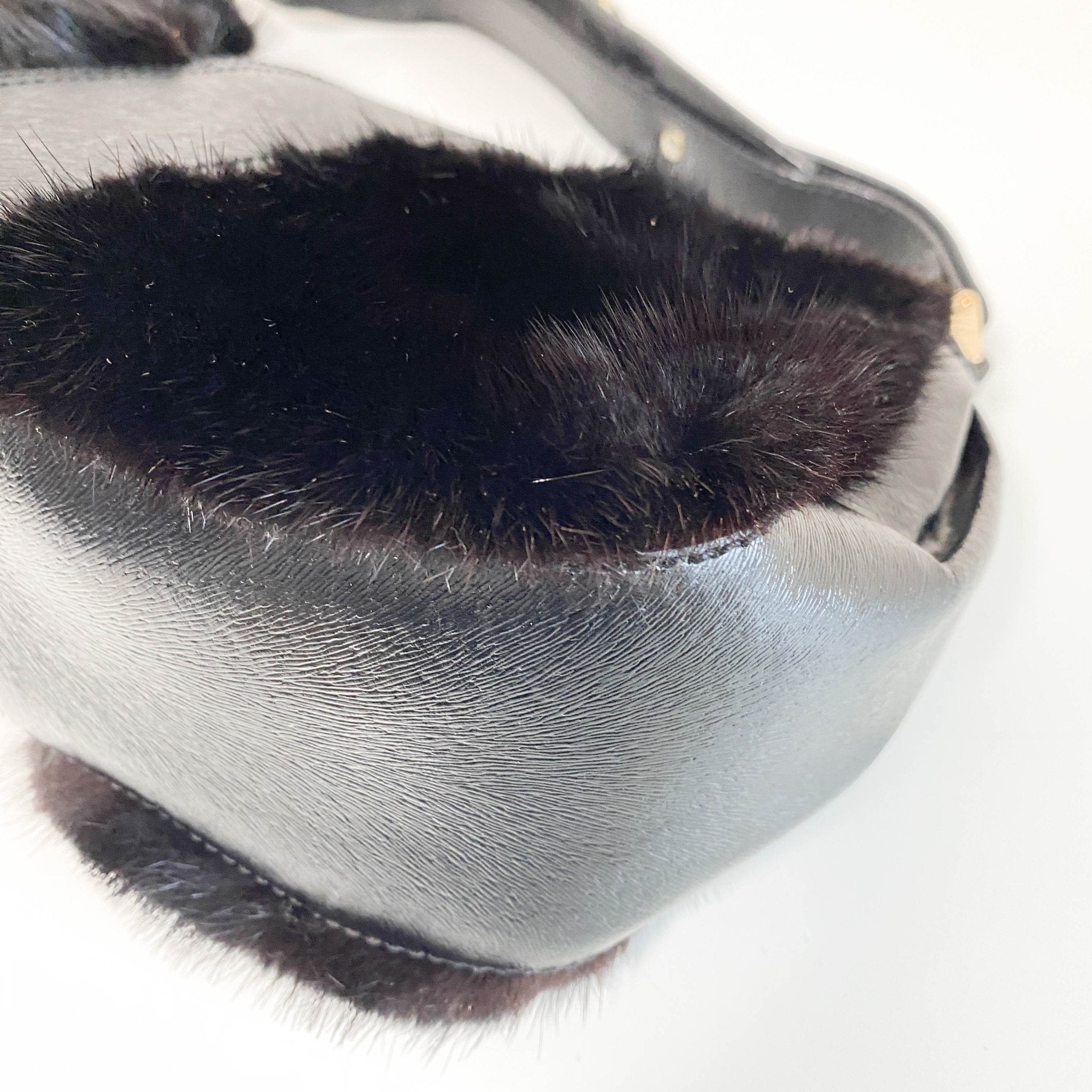 FENDI Vintage Hobo Fur Dark Brown Leather Shoulder Bag, in , Sold by HIVE PRELOVED - Shoulder Bags, ,