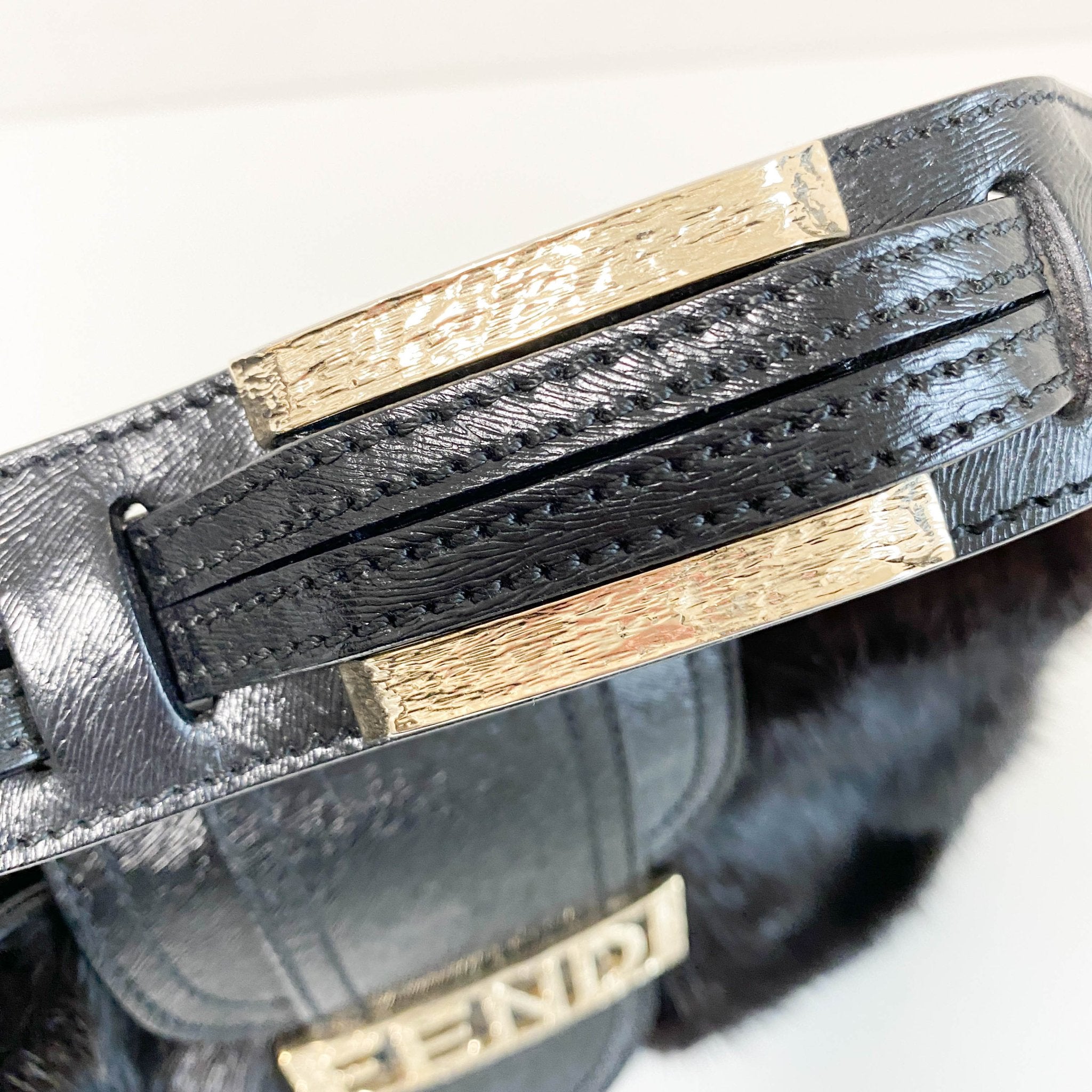 FENDI Vintage Hobo Fur Dark Brown Leather Shoulder Bag, in , Sold by HIVE PRELOVED - Shoulder Bags, ,