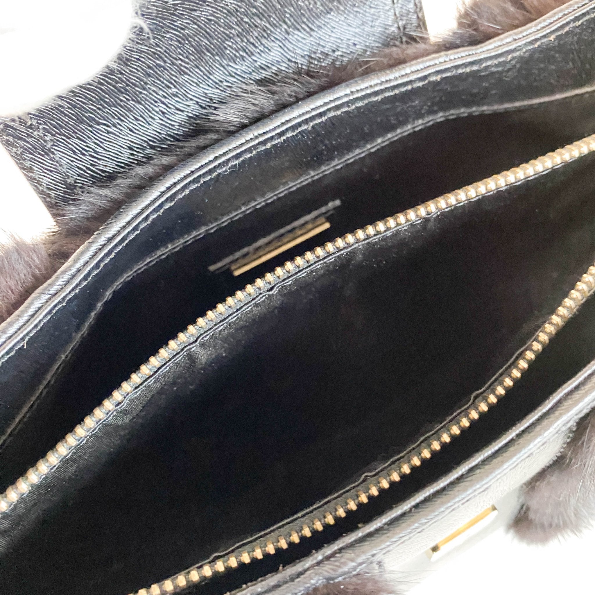 FENDI Vintage Hobo Fur Dark Brown Leather Shoulder Bag, in , Sold by HIVE PRELOVED - Shoulder Bags, ,