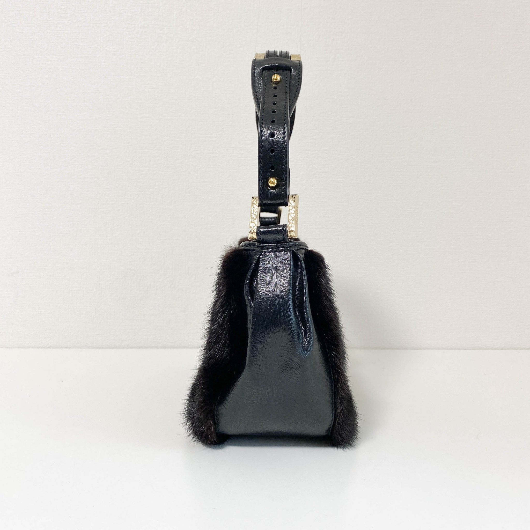FENDI Vintage Hobo Fur Dark Brown Leather Shoulder Bag, in , Sold by HIVE PRELOVED - Shoulder Bags, ,