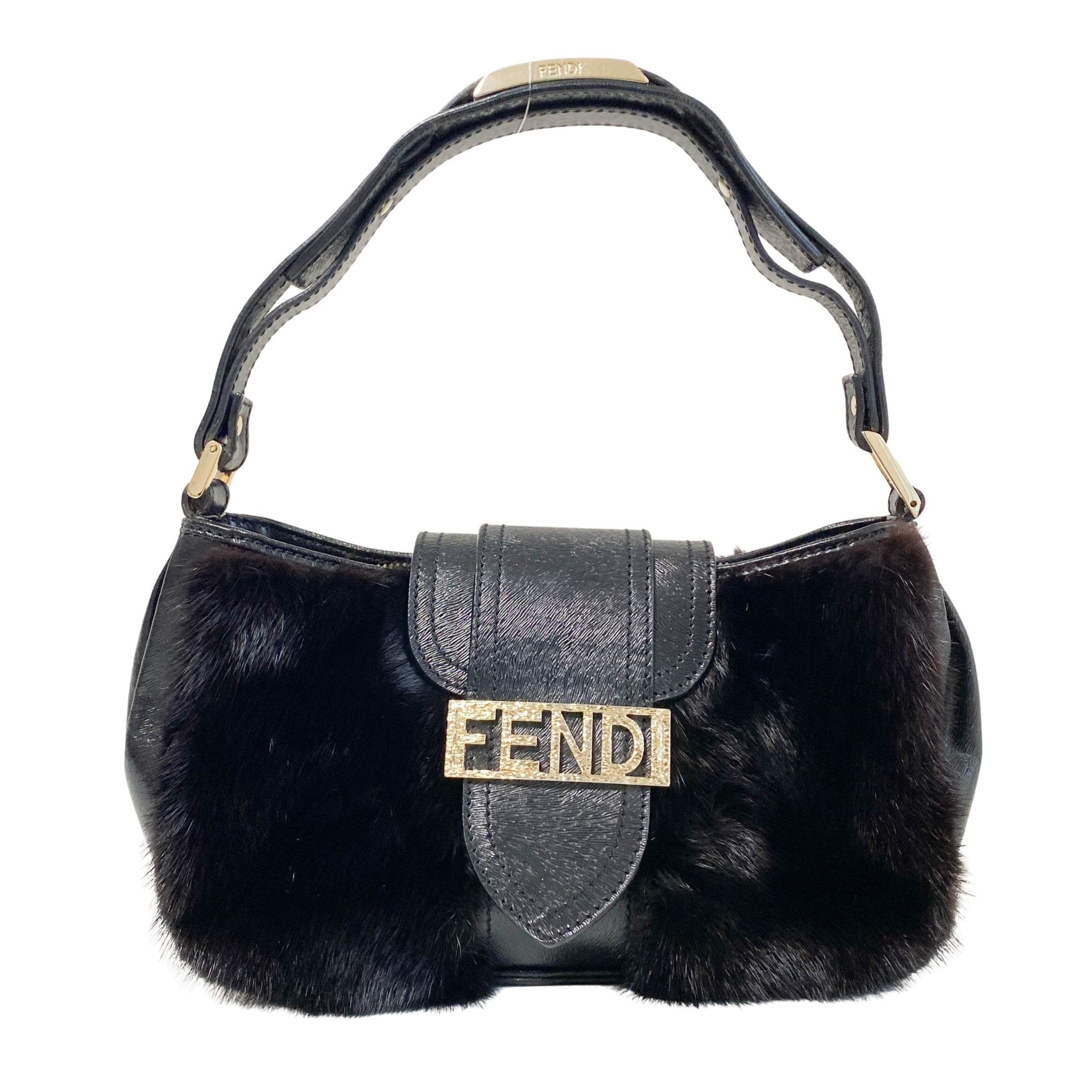 FENDI Vintage Hobo Fur Dark Brown Leather Shoulder Bag, in , Sold by HIVE PRELOVED - Shoulder Bags, ,