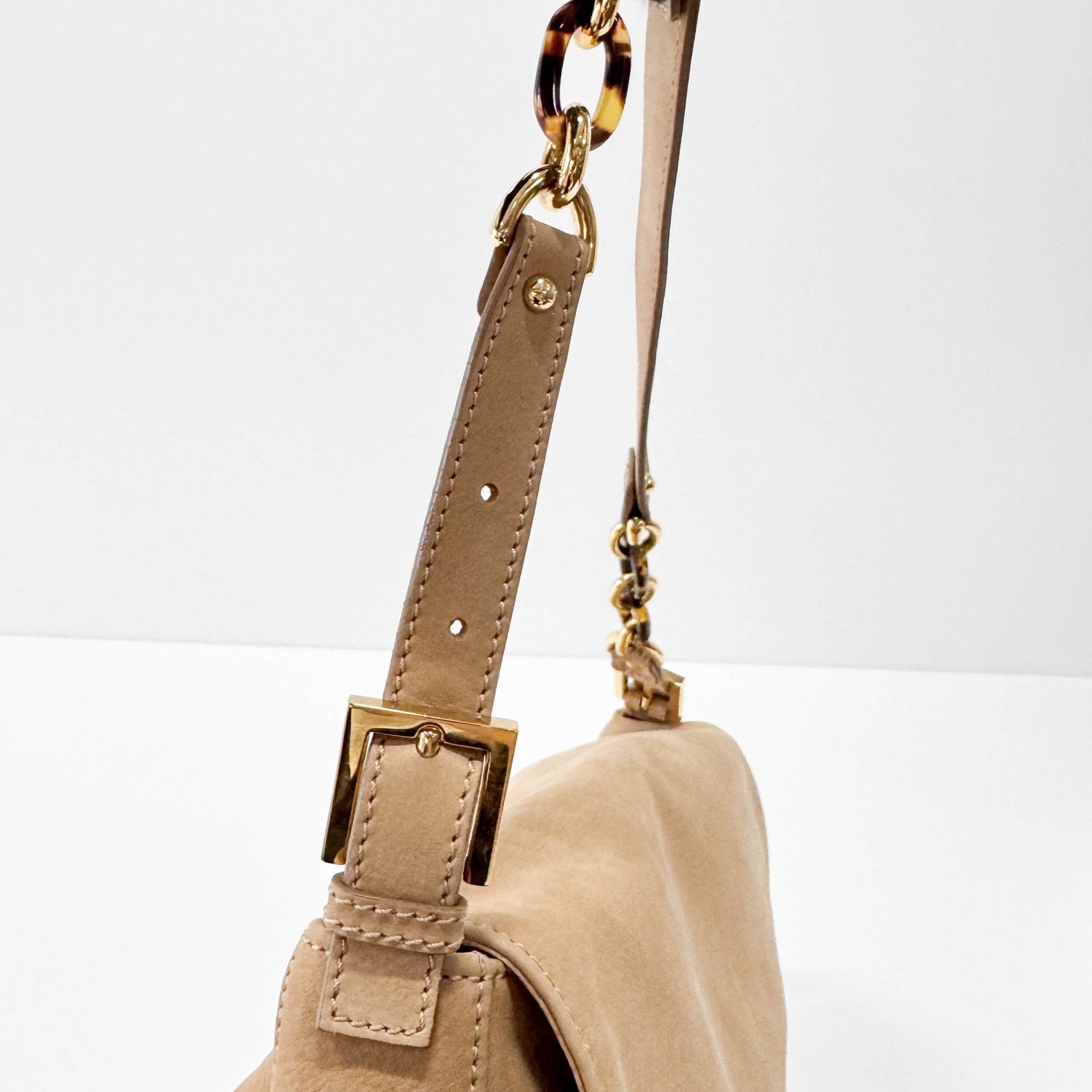 FENDI Vitello Savana Big Mamma Baguette Caramello Tartaruga Natural, in , Sold by HIVE PRELOVED - Shoulder Bags, ,