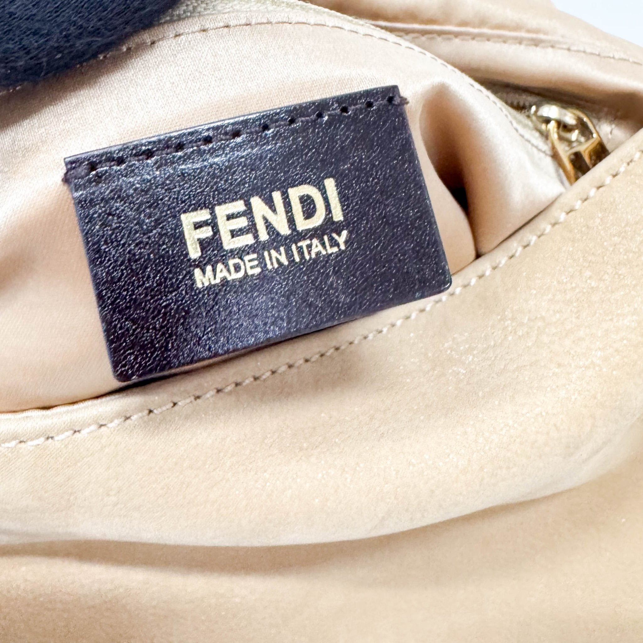 FENDI Vitello Savana Big Mamma Baguette Caramello Tartaruga Natural, in , Sold by HIVE PRELOVED - Shoulder Bags, ,