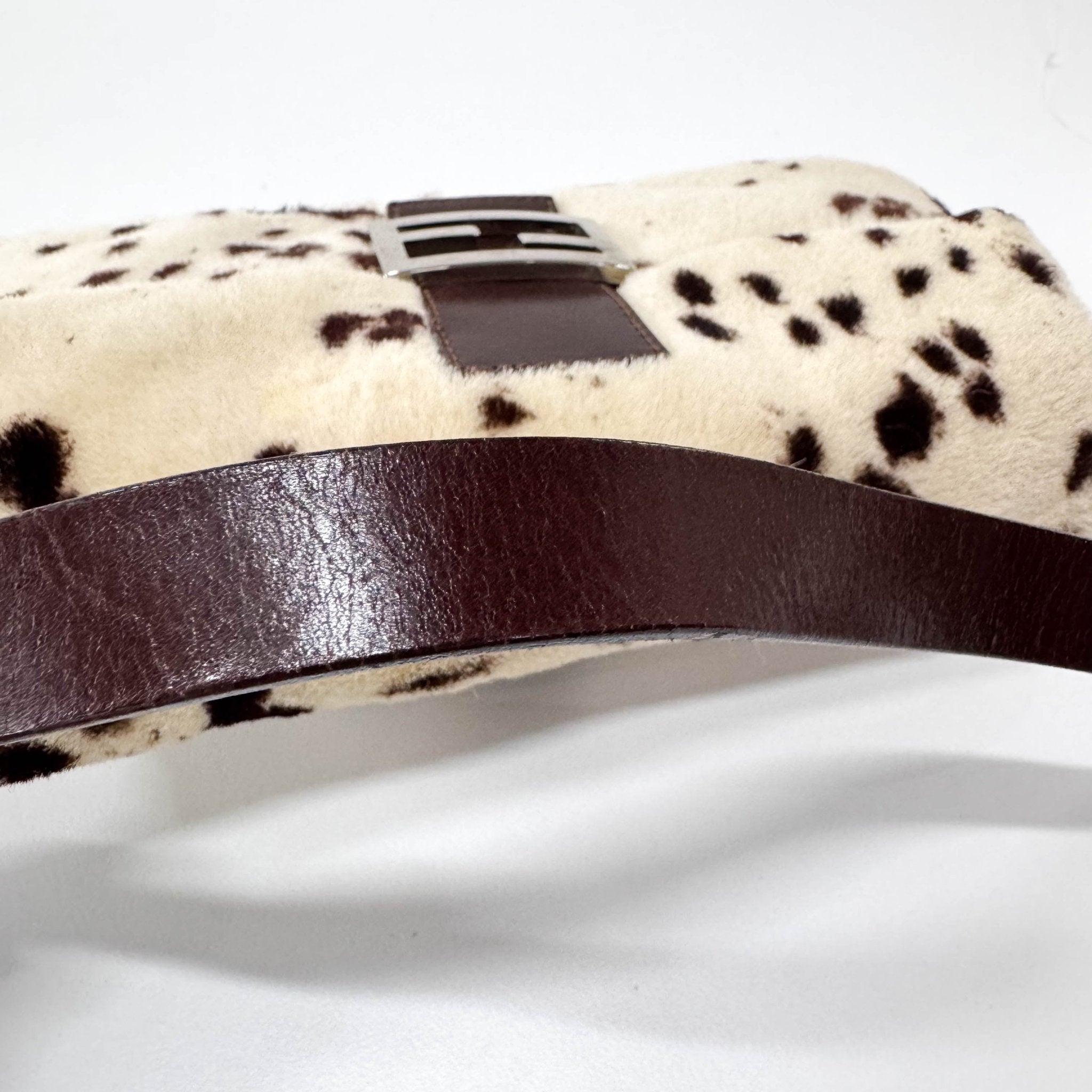 FENDI White Sheep Fur Baguette Shoulder Bag, in , Sold by HIVE PRELOVED - Shoulder Bags, ,