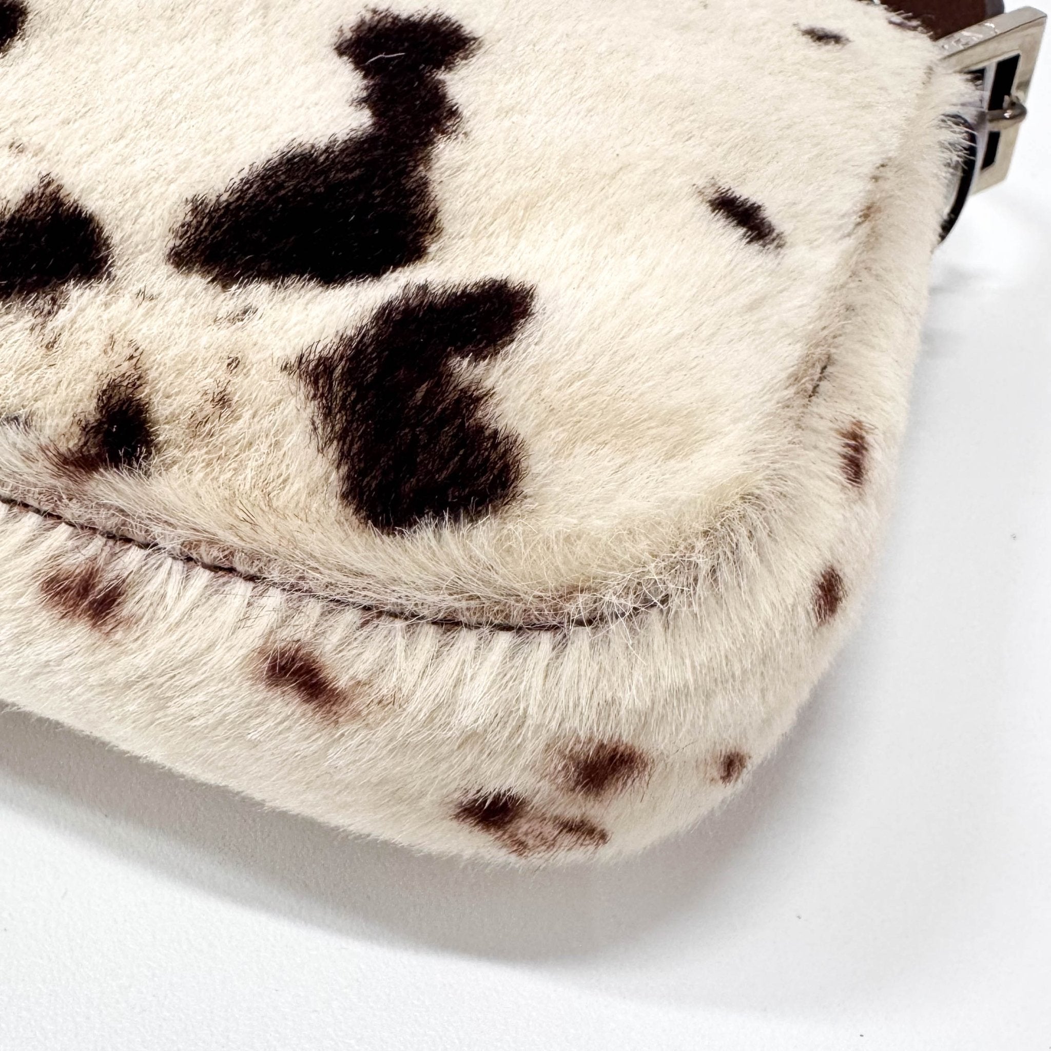 FENDI White Sheep Fur Baguette Shoulder Bag, in , Sold by HIVE PRELOVED - Shoulder Bags, ,