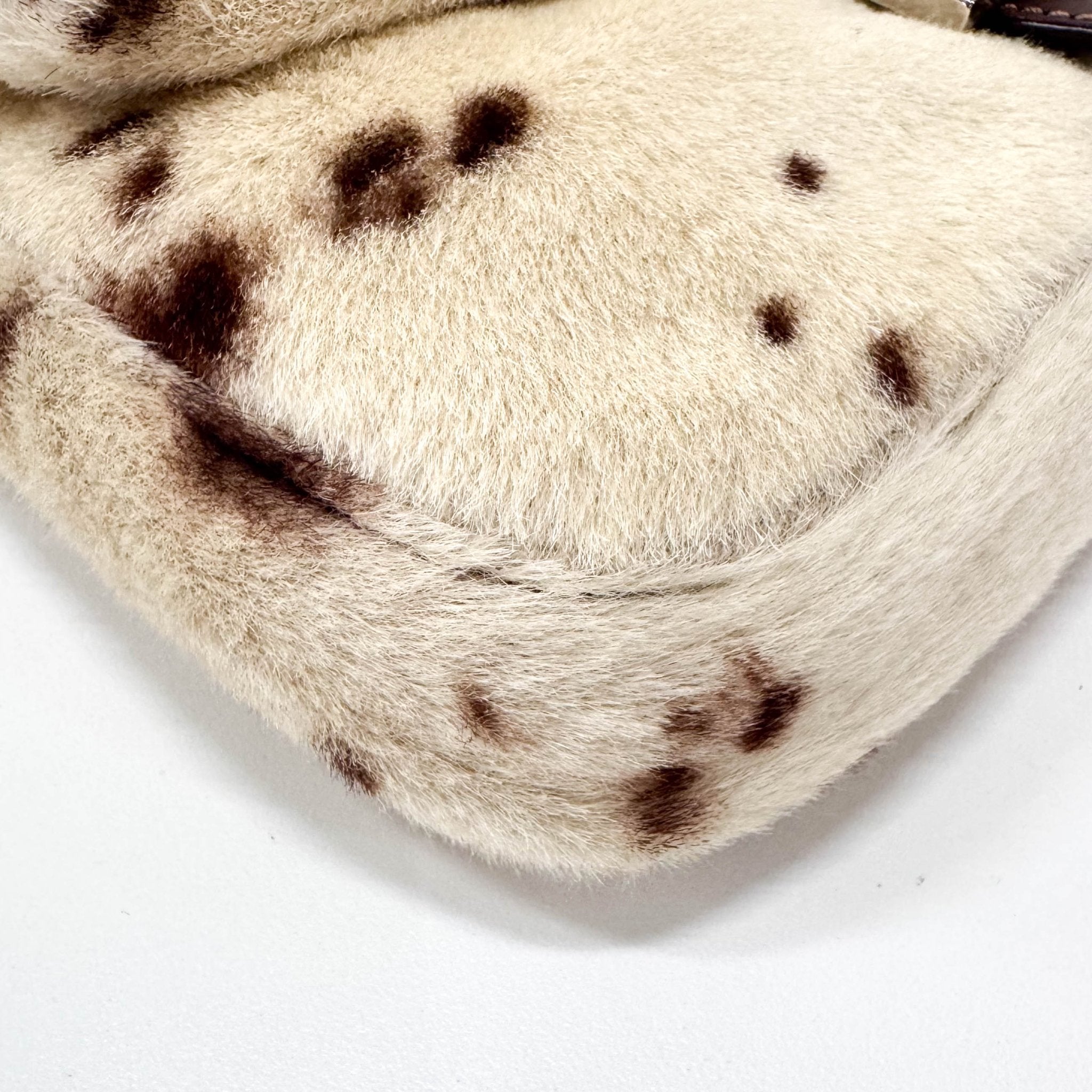 FENDI White Sheep Fur Baguette Shoulder Bag, in , Sold by HIVE PRELOVED - Shoulder Bags, ,