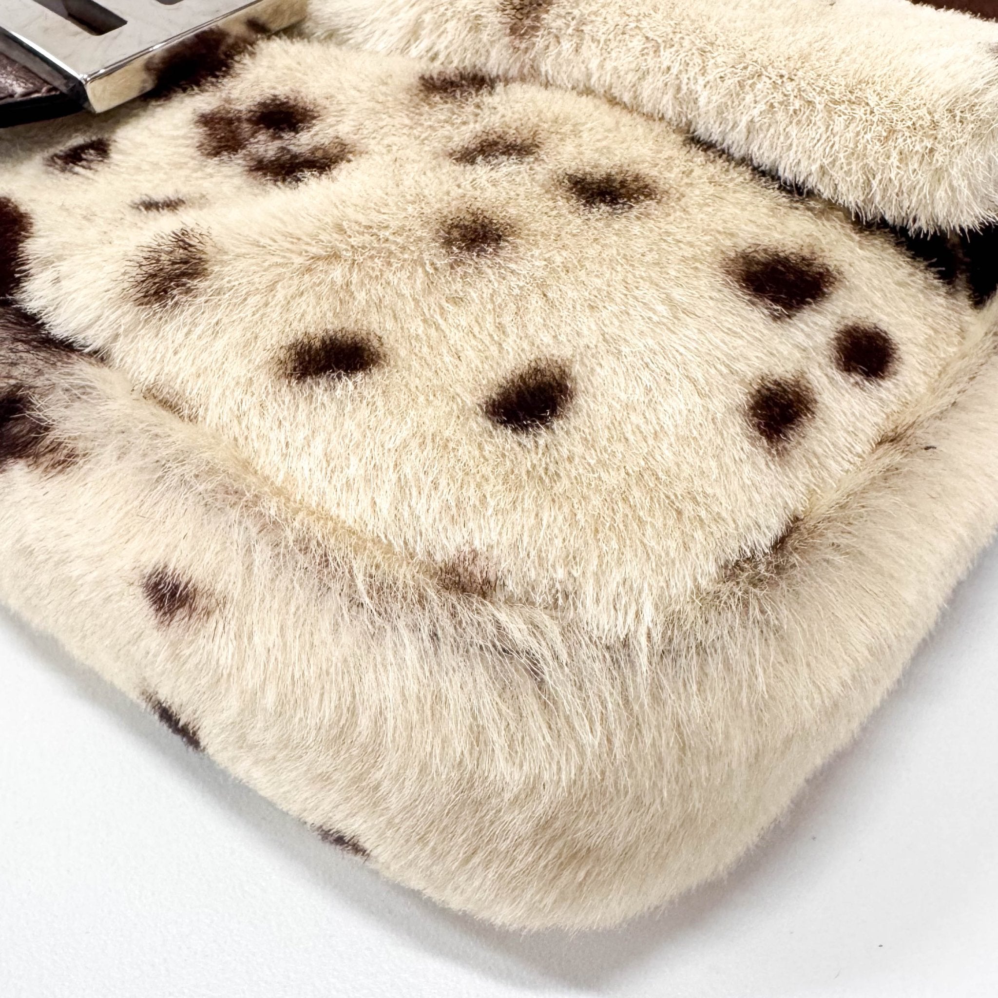 FENDI White Sheep Fur Baguette Shoulder Bag, in , Sold by HIVE PRELOVED - Shoulder Bags, ,