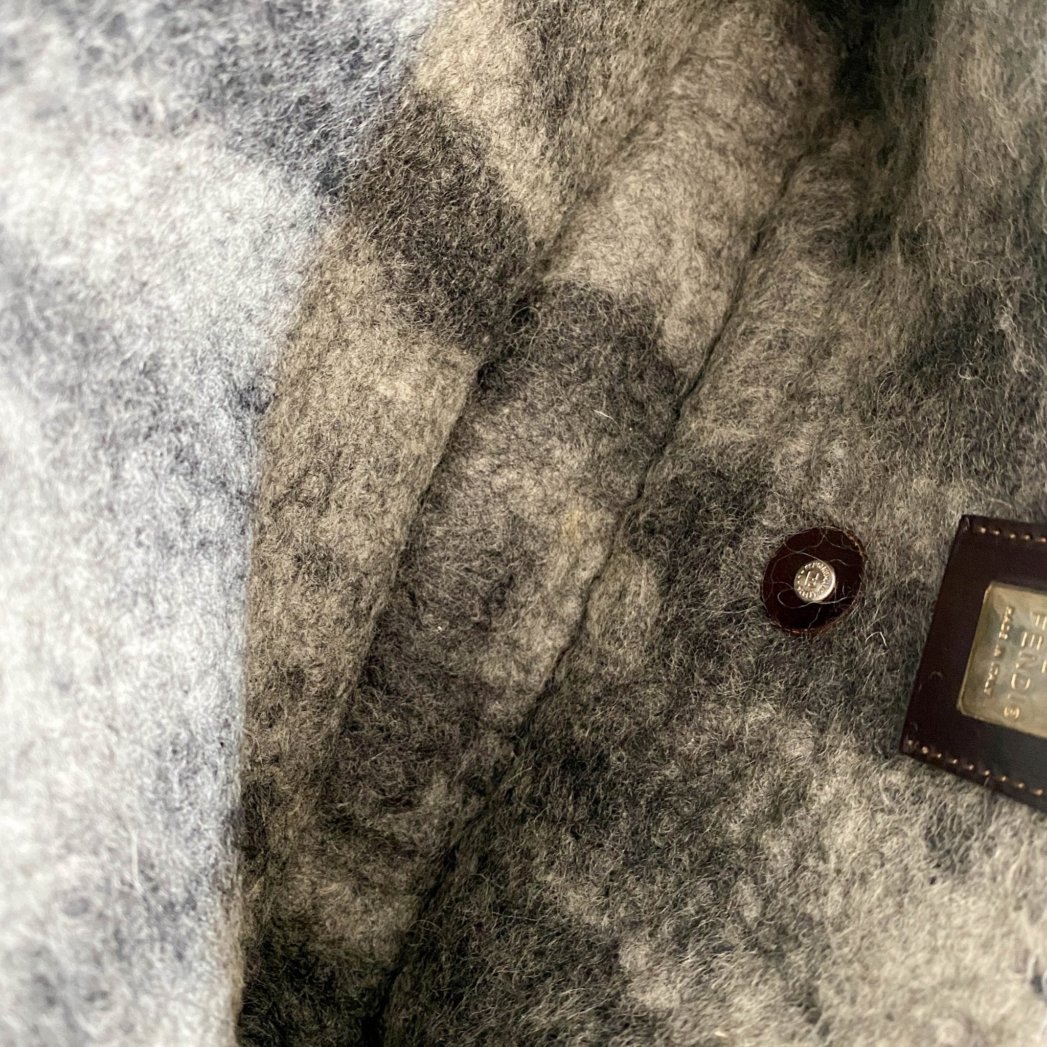 FENDI Wool Baguette with Embroidery Shoulder Bag, in , Sold by HIVE PRELOVED - Shoulder Bags, ,