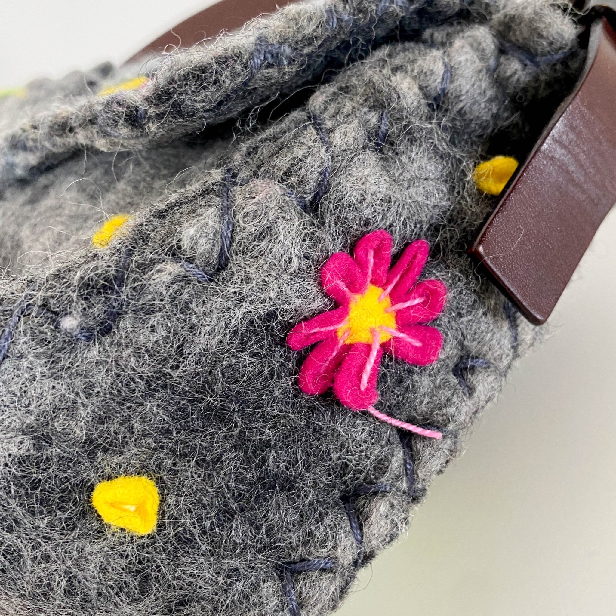 FENDI Wool Baguette with Embroidery Shoulder Bag, in , Sold by HIVE PRELOVED - Shoulder Bags, ,