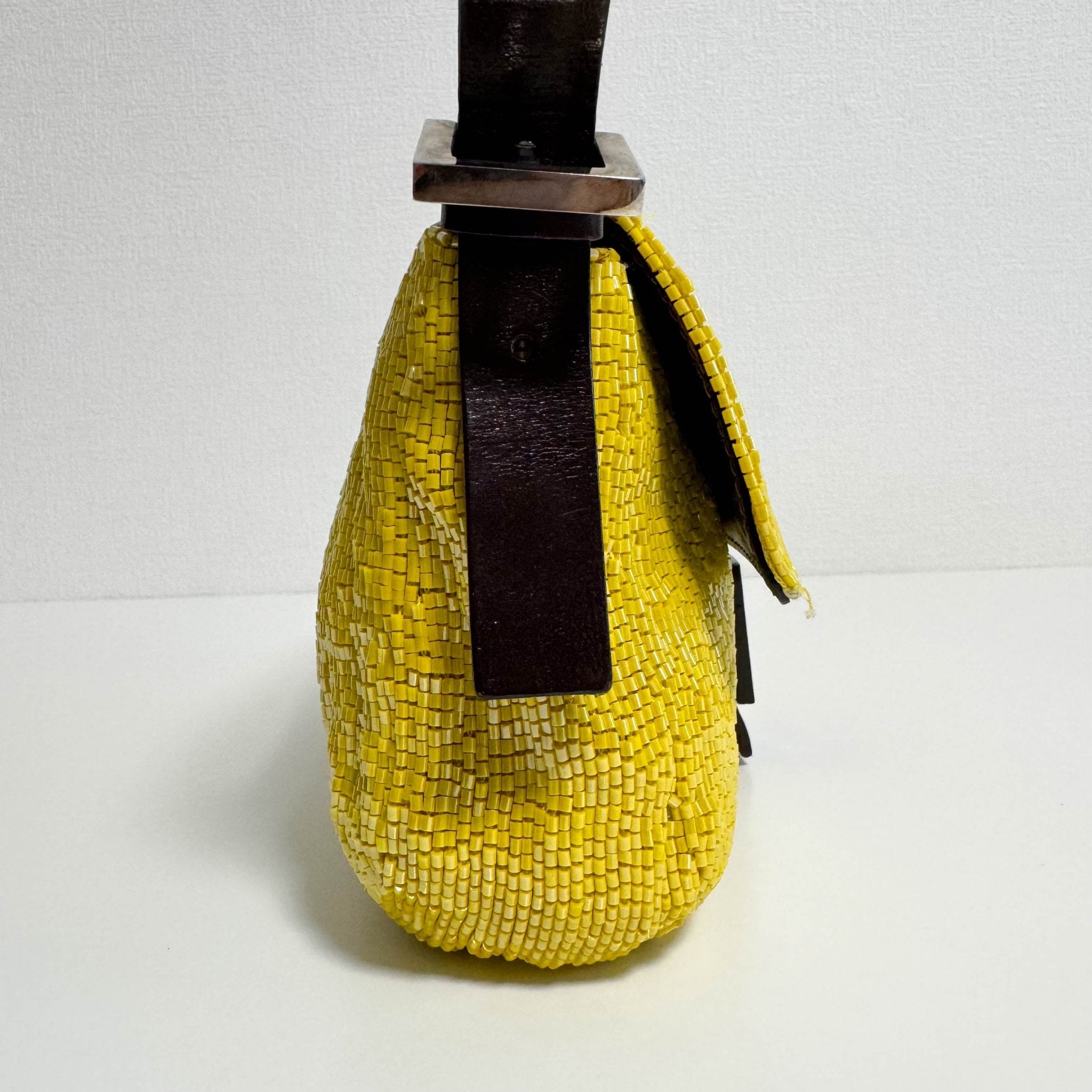 FENDI Yellow Beaded Baguette Shoulder Bag, in , Sold by HIVE PRELOVED - Shoulder Bags, ,
