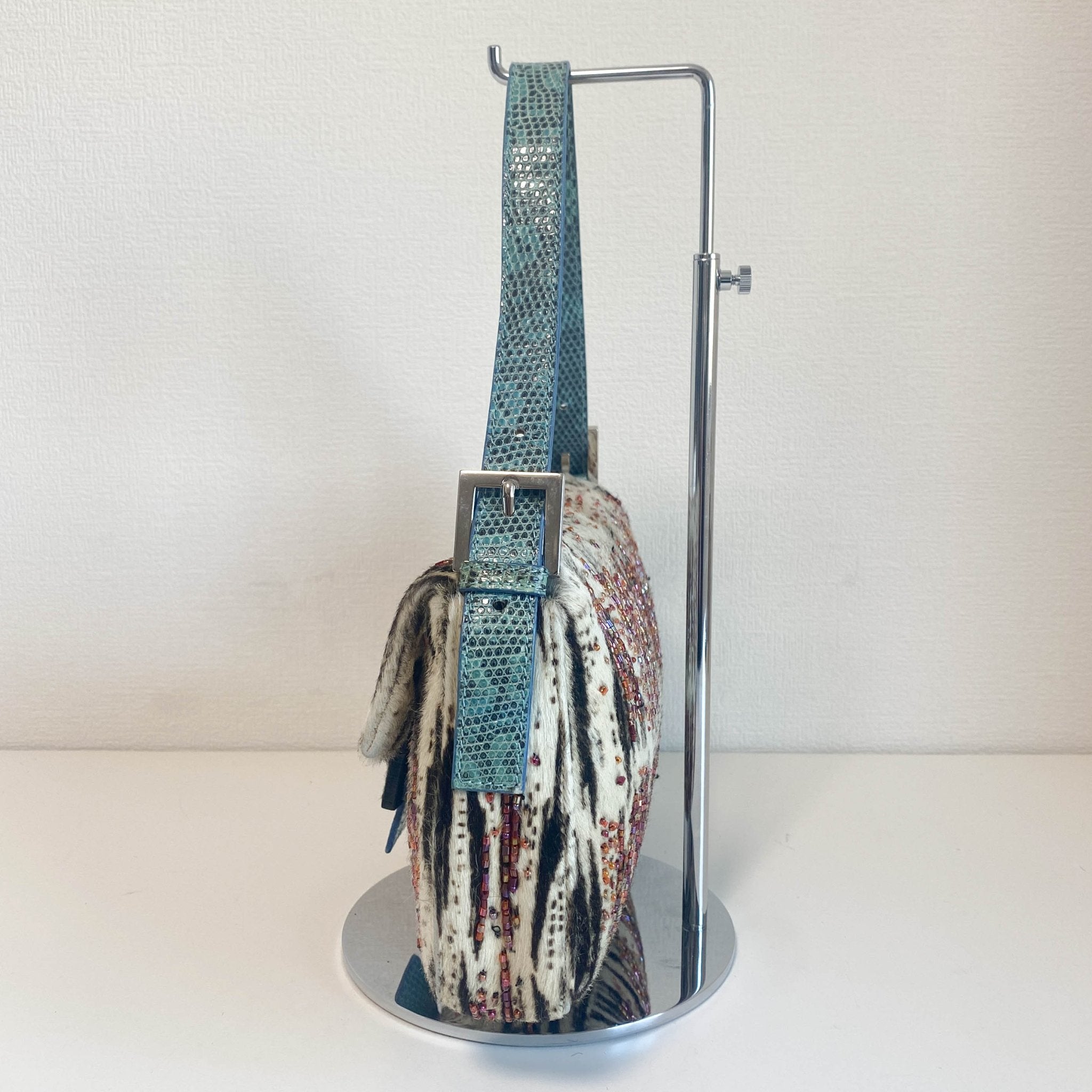 FENDI Zebra Design Pony Calf Hair with Beads Baguette Shoulder Bag, in , Sold by HIVE PRELOVED - Shoulder Bags, ,