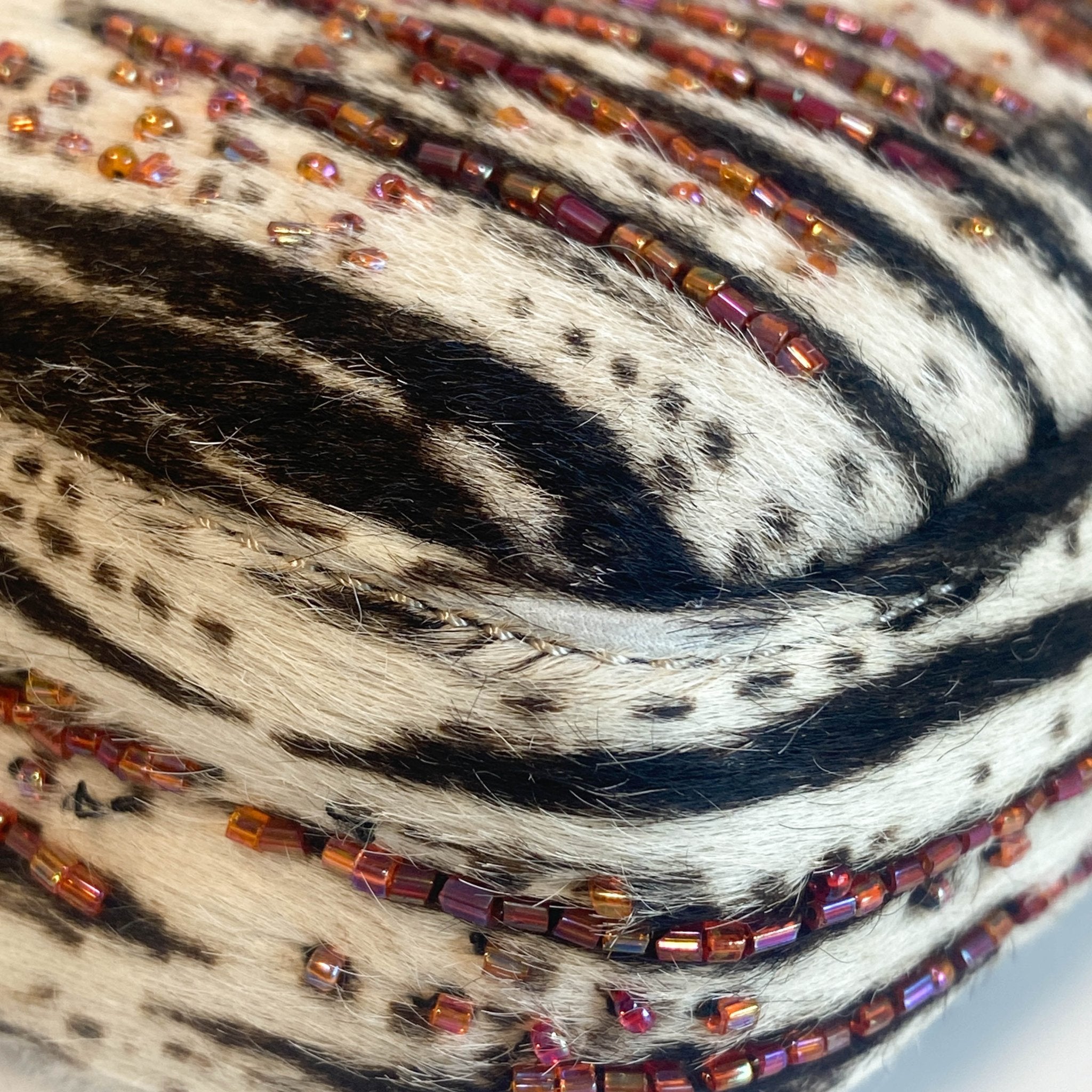 FENDI Zebra Design Pony Calf Hair with Beads Baguette Shoulder Bag, in , Sold by HIVE PRELOVED - Shoulder Bags, ,